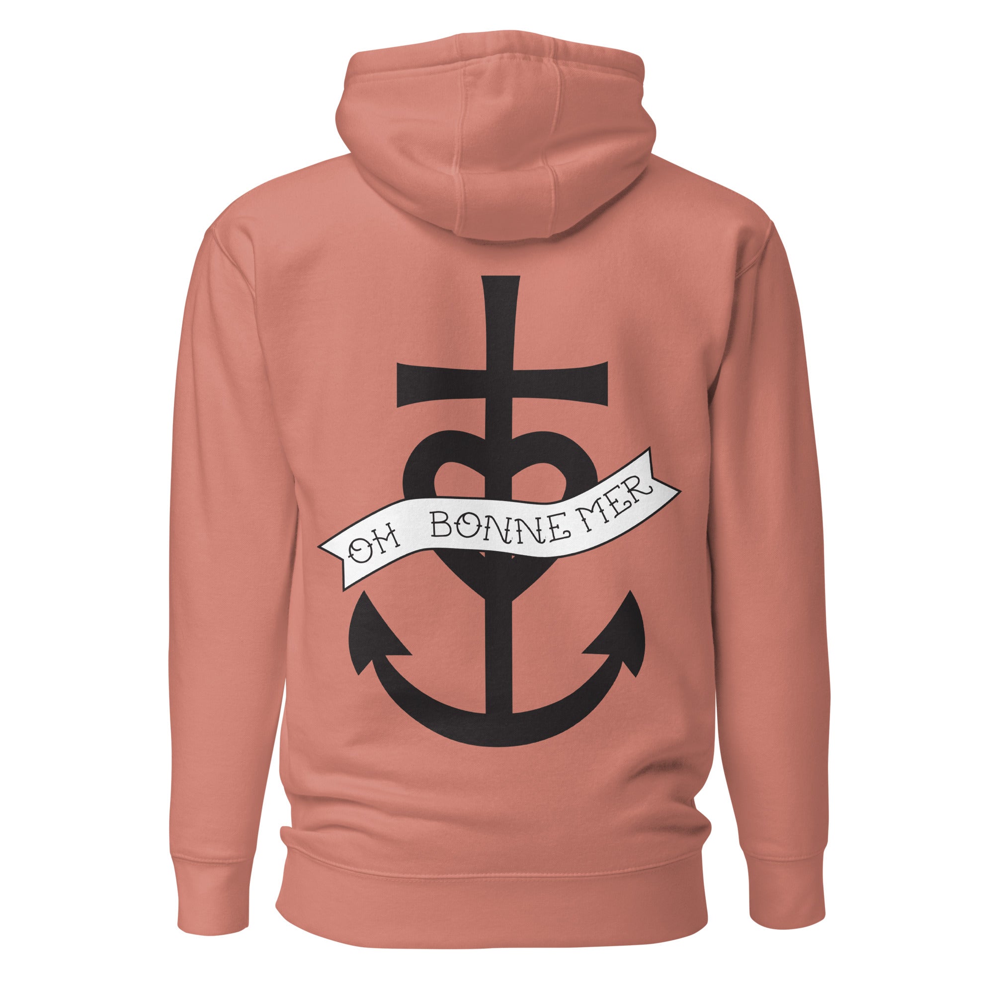 Unisex Cotton Hoodie Oh Bonne Mer 1 (front & back)