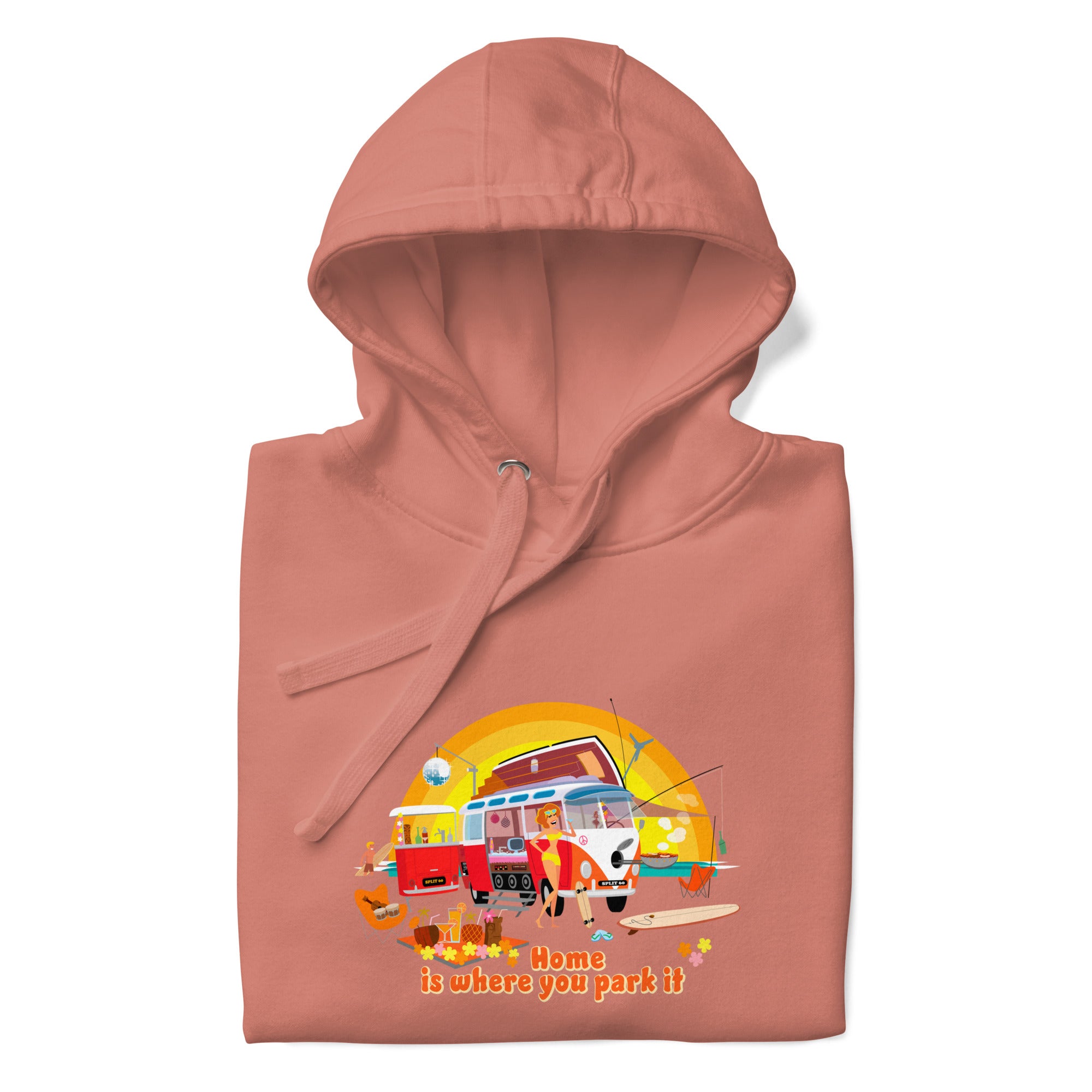 Sweat à capuche unisexe en coton Ultra Combi Home is where you park it