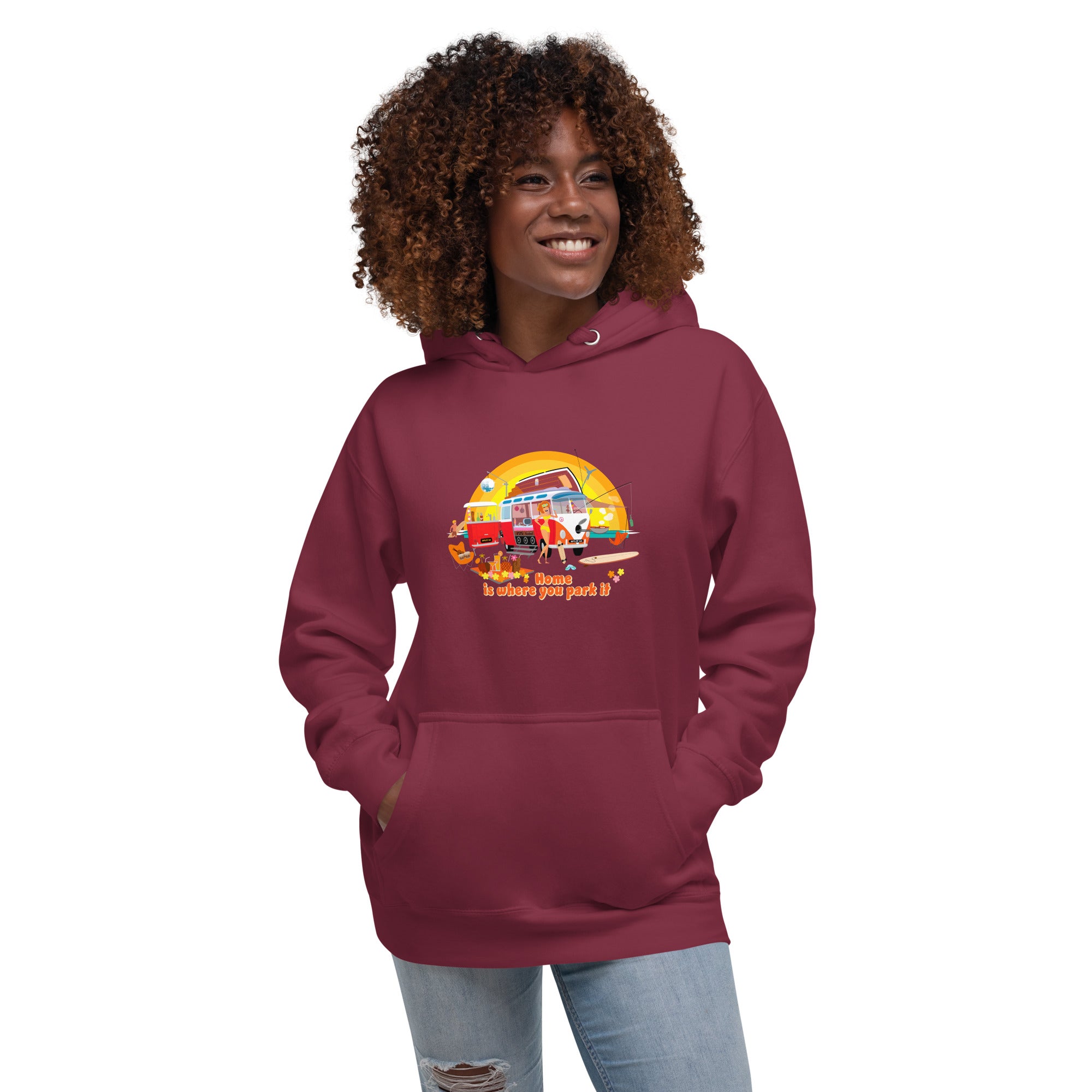 Unisex Cotton Hoodie Ultra Combi Home is where you park it