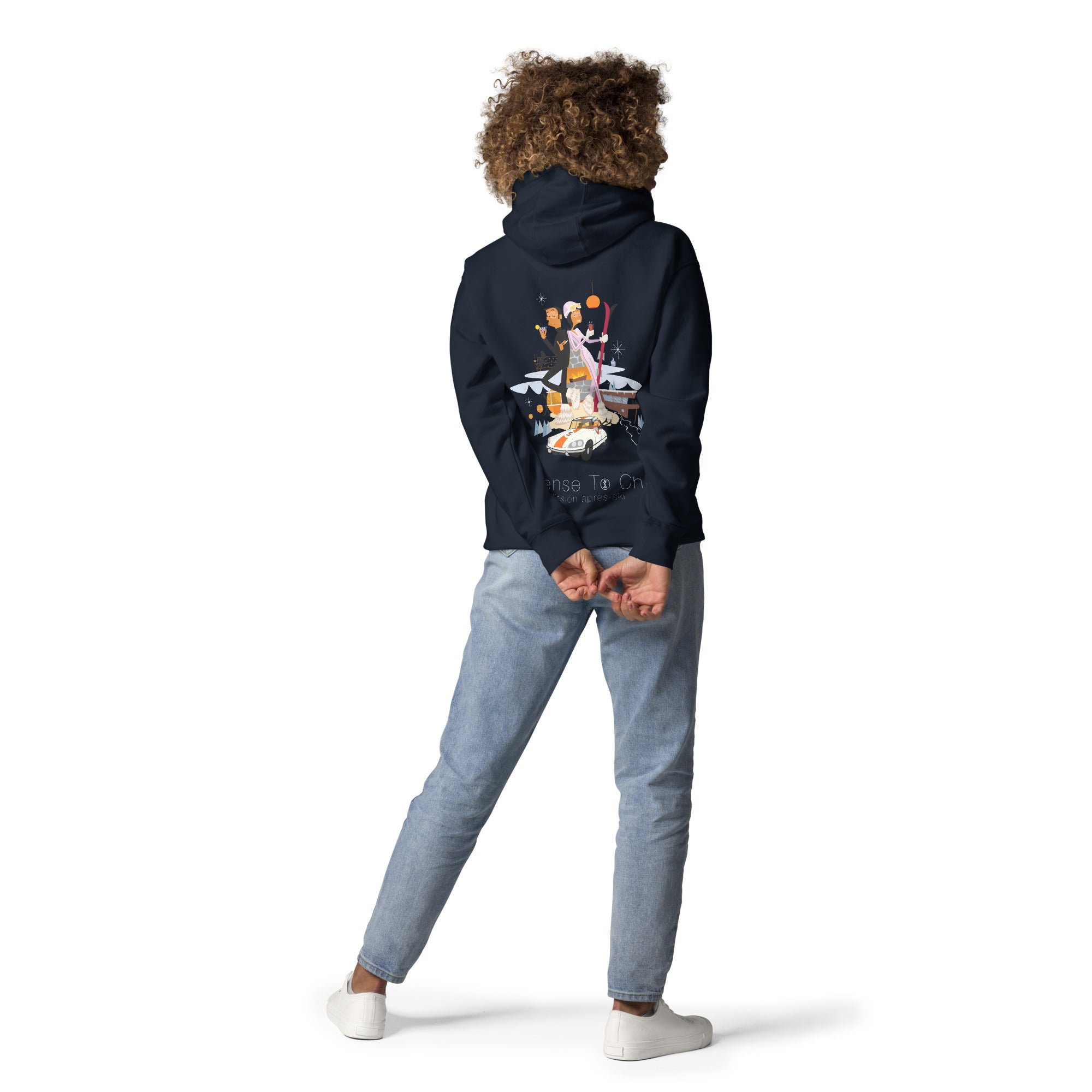 Unisex Cotton Hoodie License To Chill Mission Après-Ski (front & back)