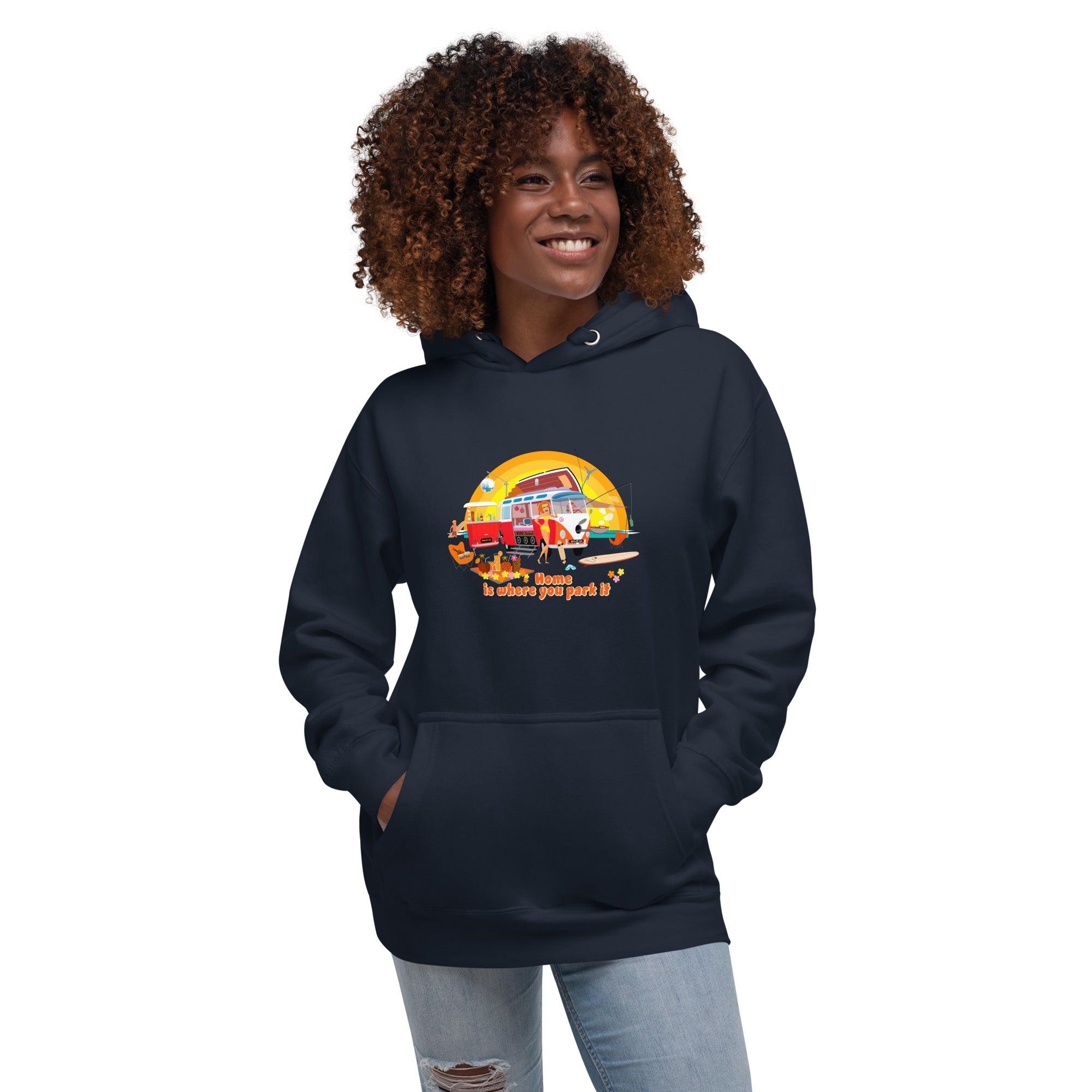 Unisex Cotton Hoodie Ultra Combi Home is where you park it