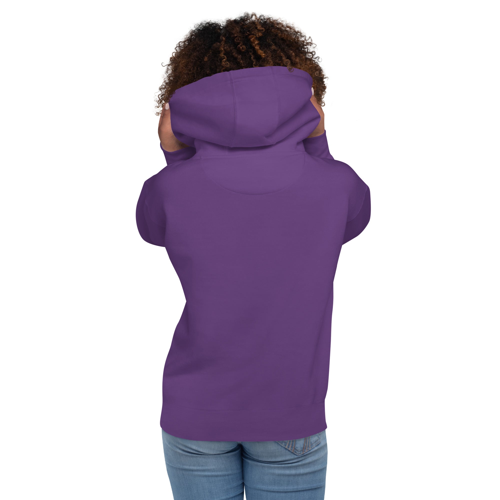 Unisex Cotton Hoodie Octopus Blue on dark colors