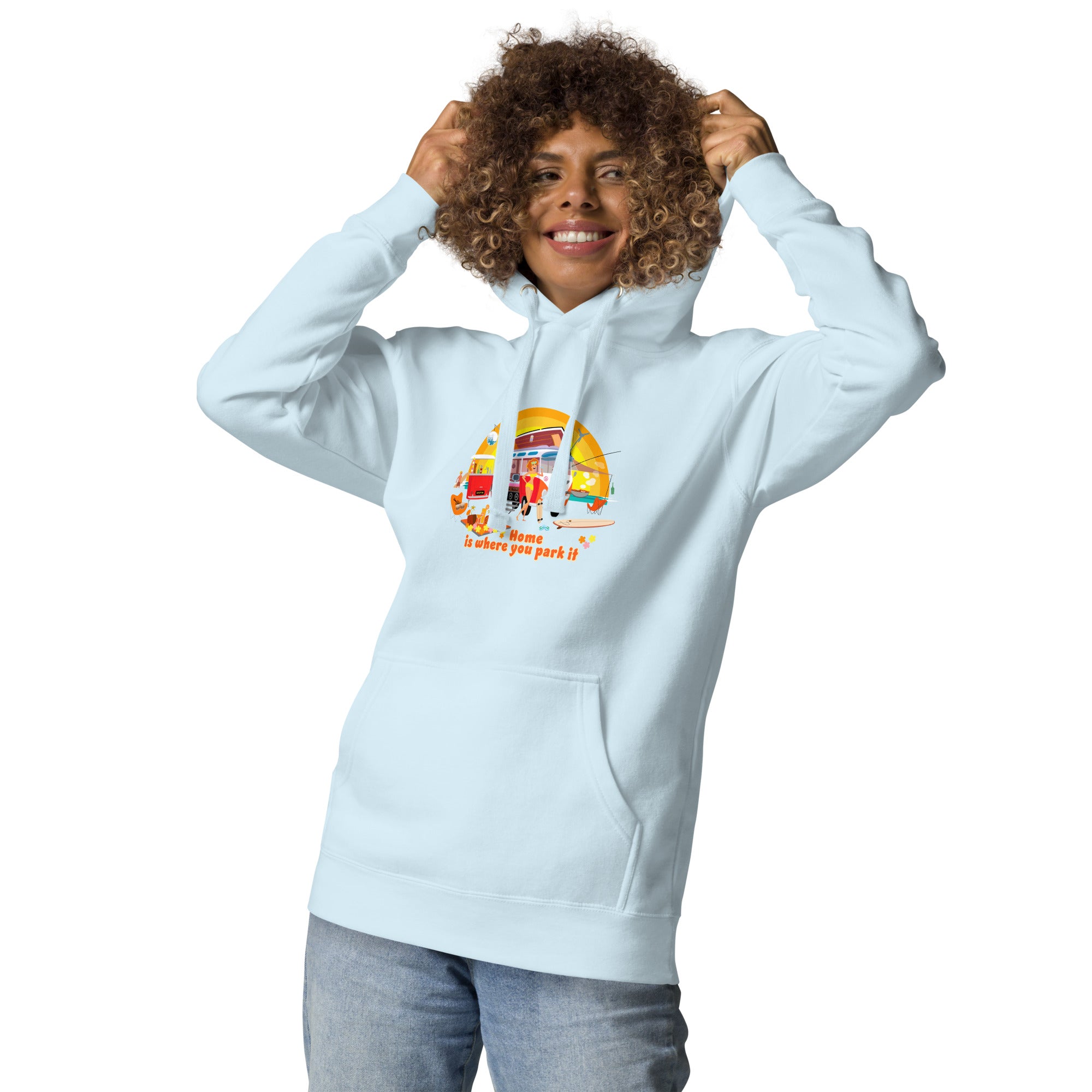 Sweat à capuche unisexe en coton Ultra Combi Home is where you park it