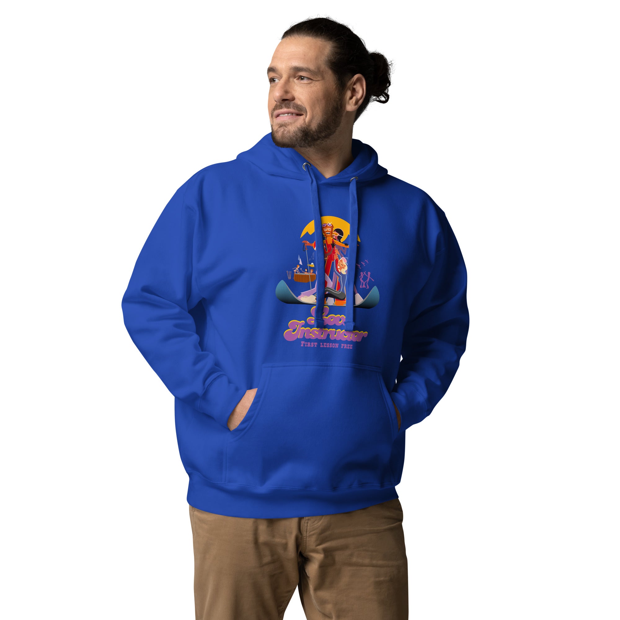 Unisex Cotton Hoodie Love Instructor First Lesson free