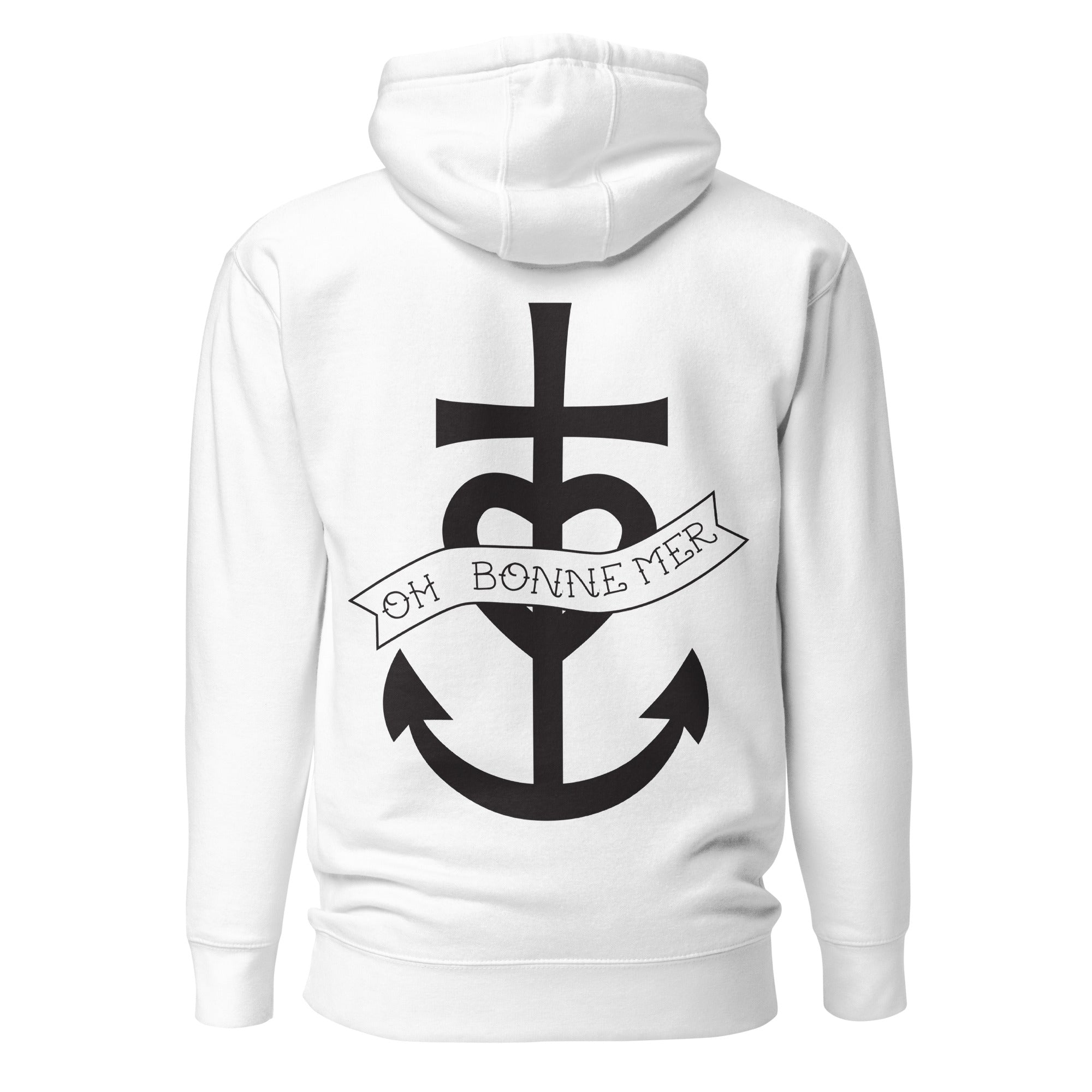 Unisex Cotton Hoodie Oh Bonne Mer 1 (front & back)