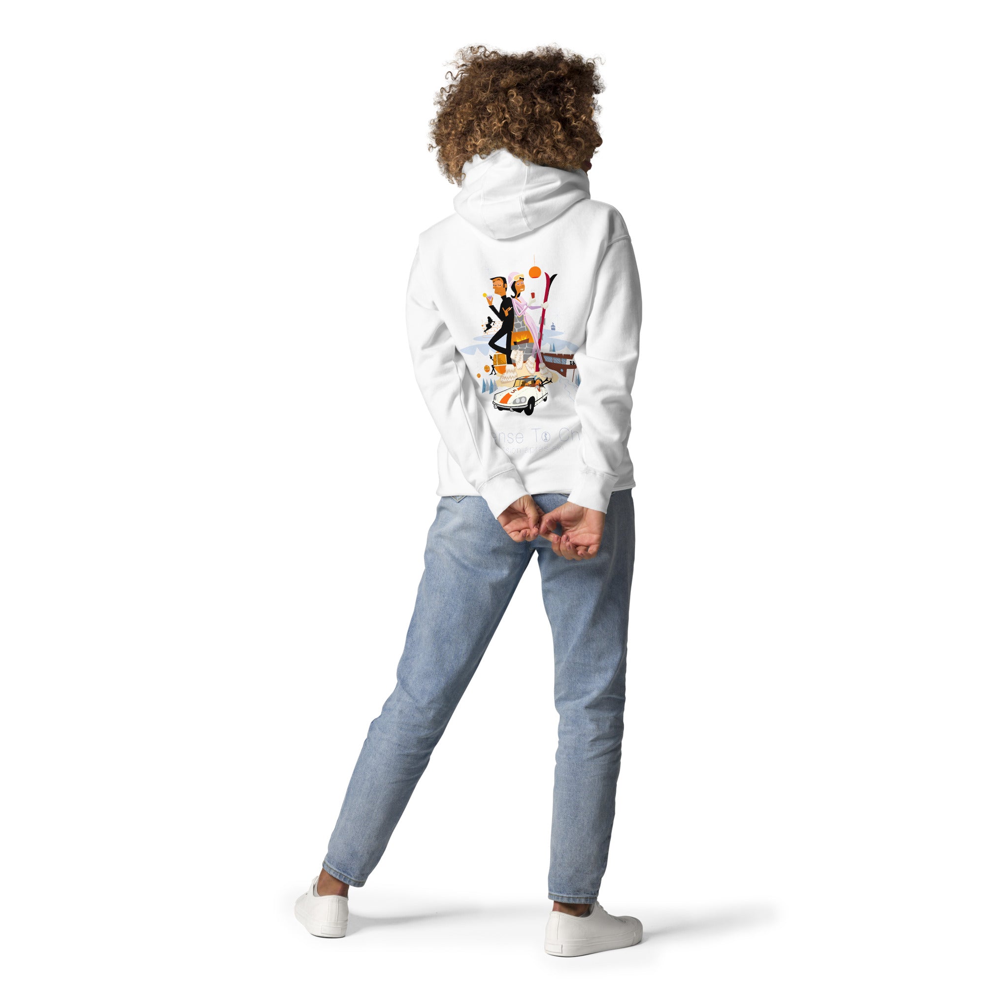 Unisex Cotton Hoodie License To Chill Mission Après-Ski (front & back)