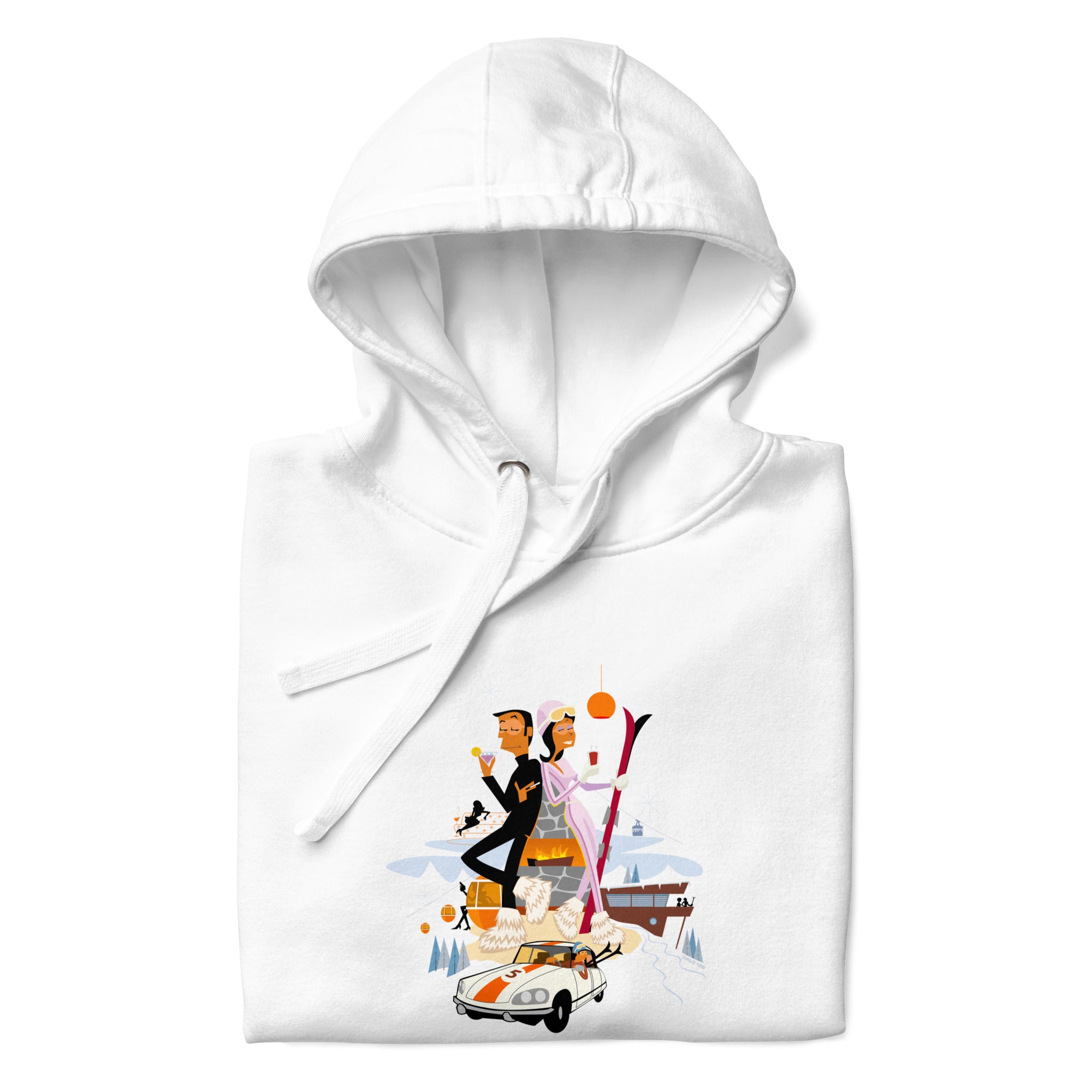 Unisex Cotton Hoodie License To Chill Mission Après-Ski (front & back)