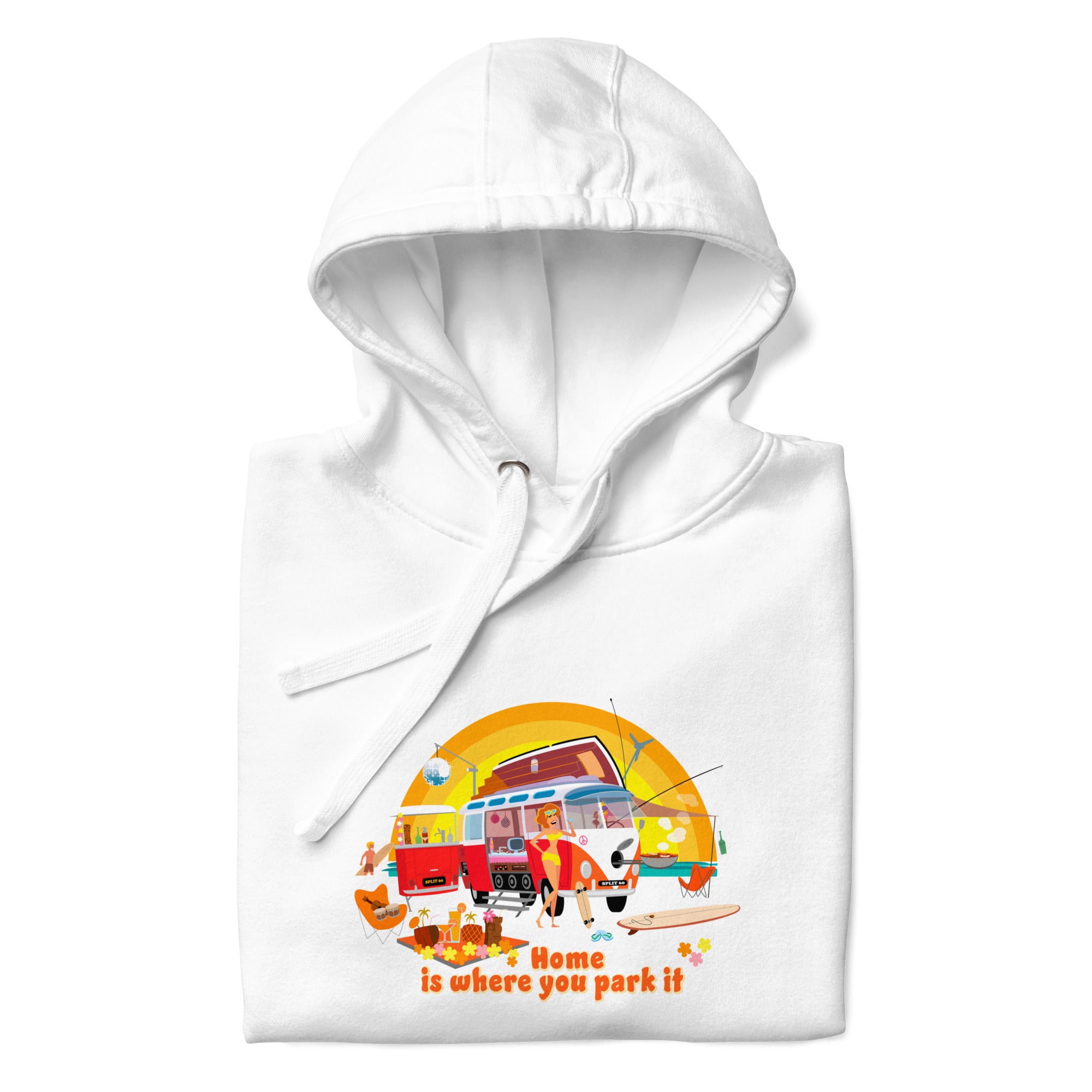 Sweat à capuche unisexe en coton Ultra Combi Home is where you park it