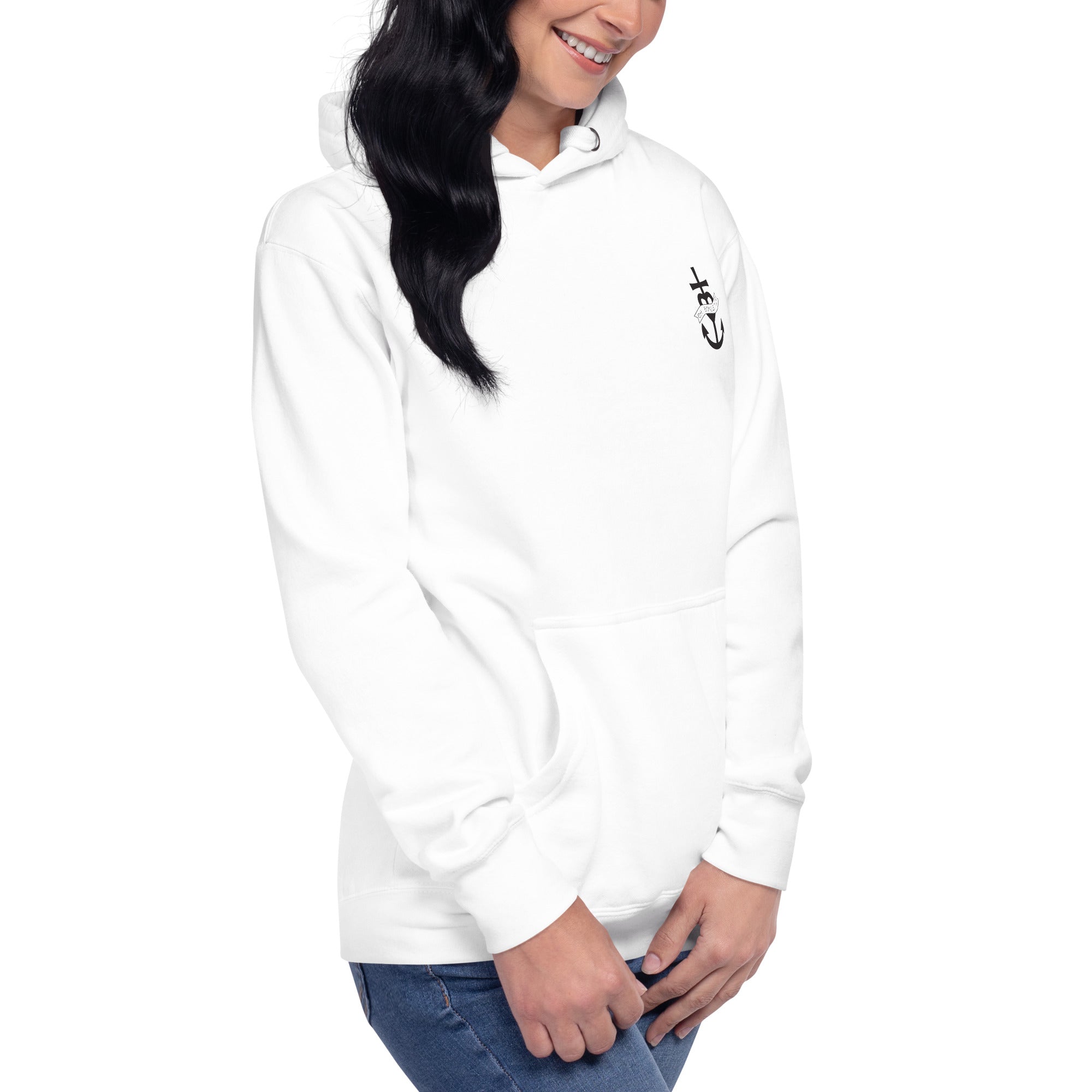 Unisex Cotton Hoodie Oh Bonne Mer 1 (front & back)