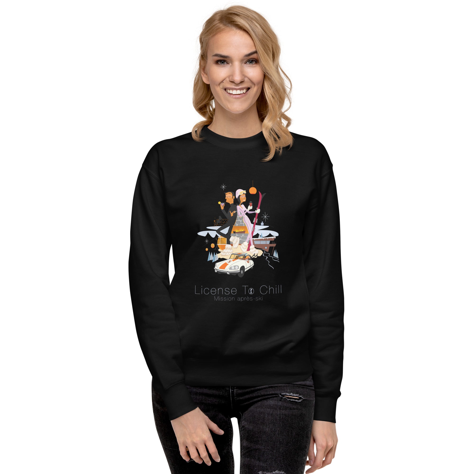 Unisex Premium Sweatshirt License To Chill Mission Après-Ski