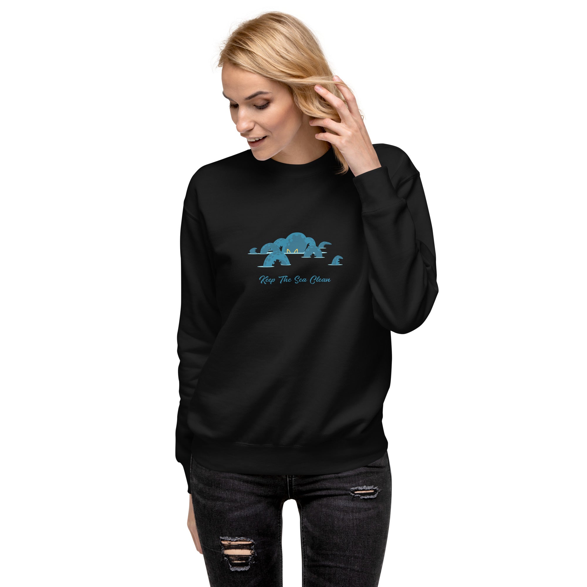 Unisex Premium Sweatshirt Octopus Blue