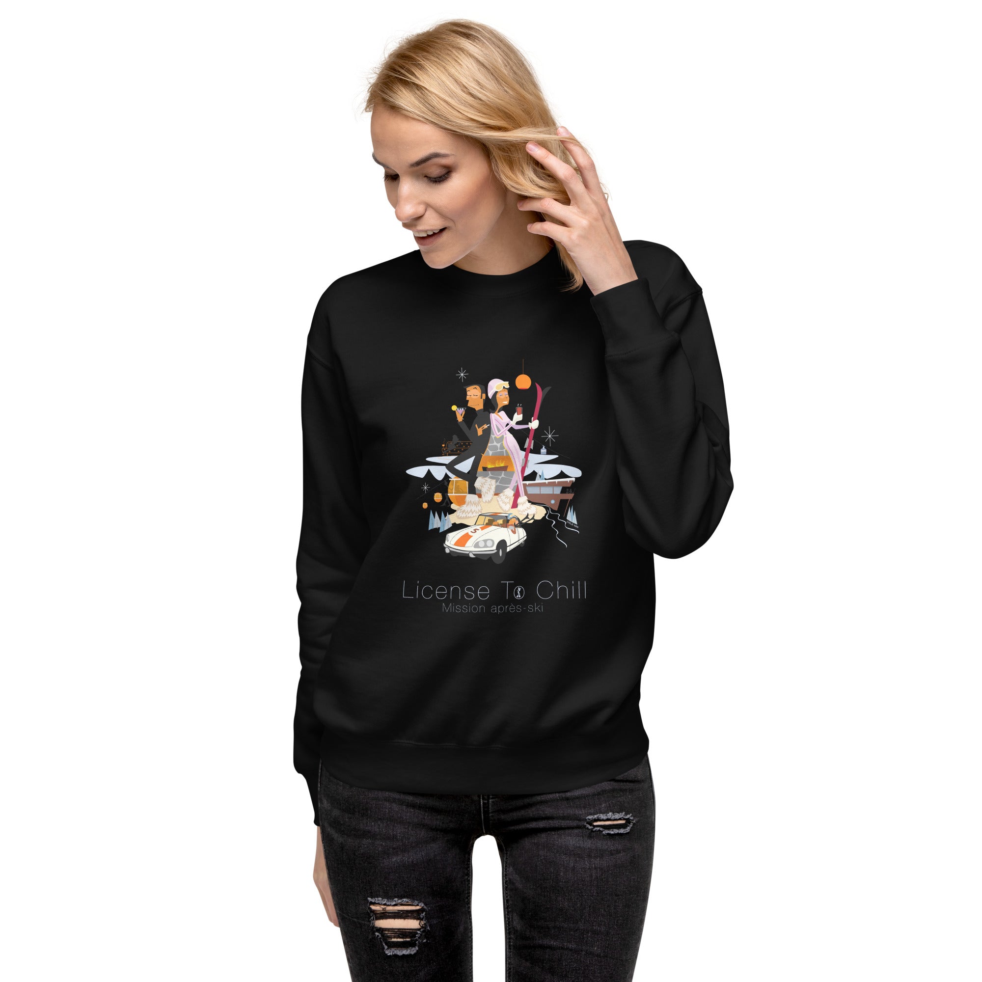 Unisex Premium Sweatshirt License To Chill Mission Après-Ski