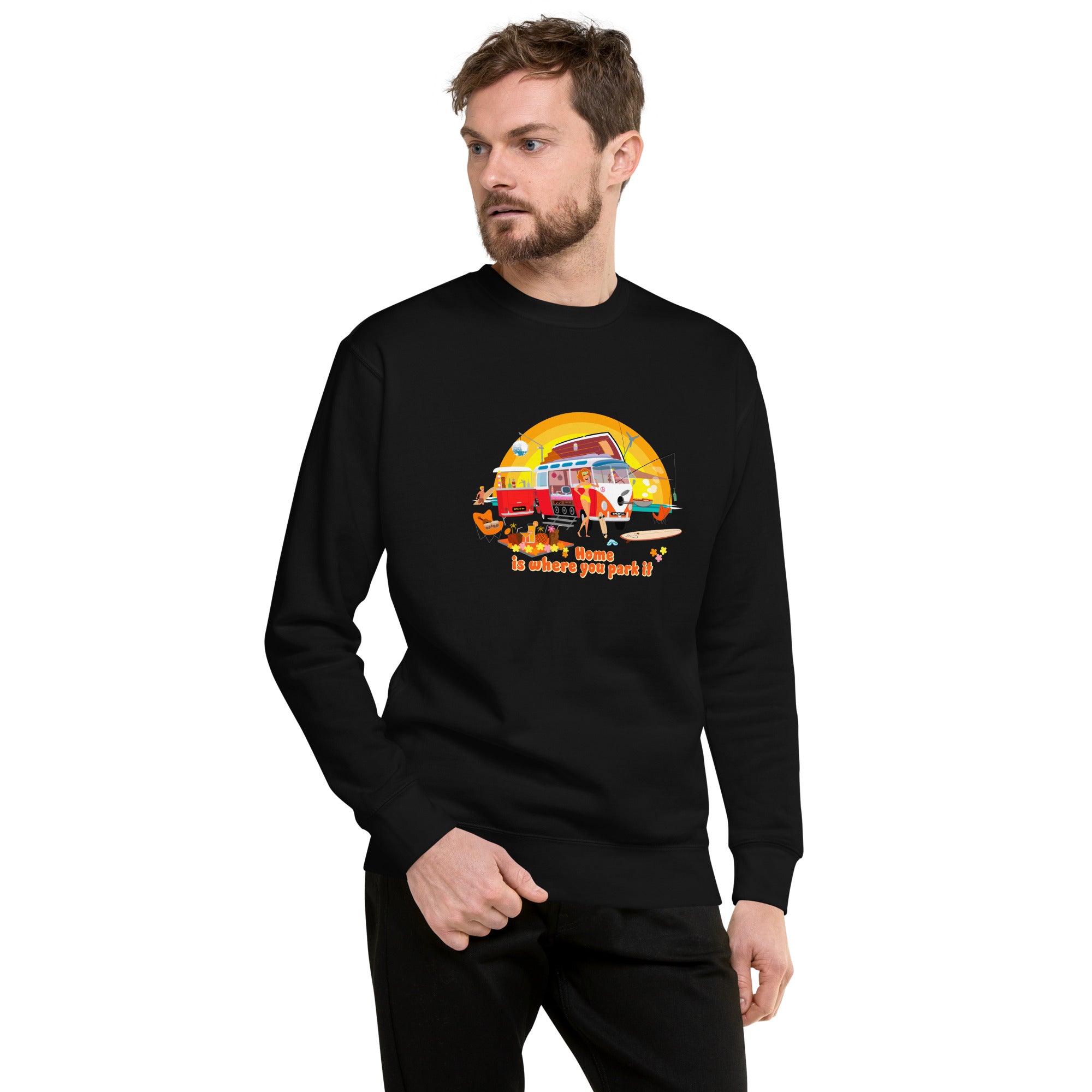 Unisex Premium Sweatshirt Ultra Combi Home is where you park it