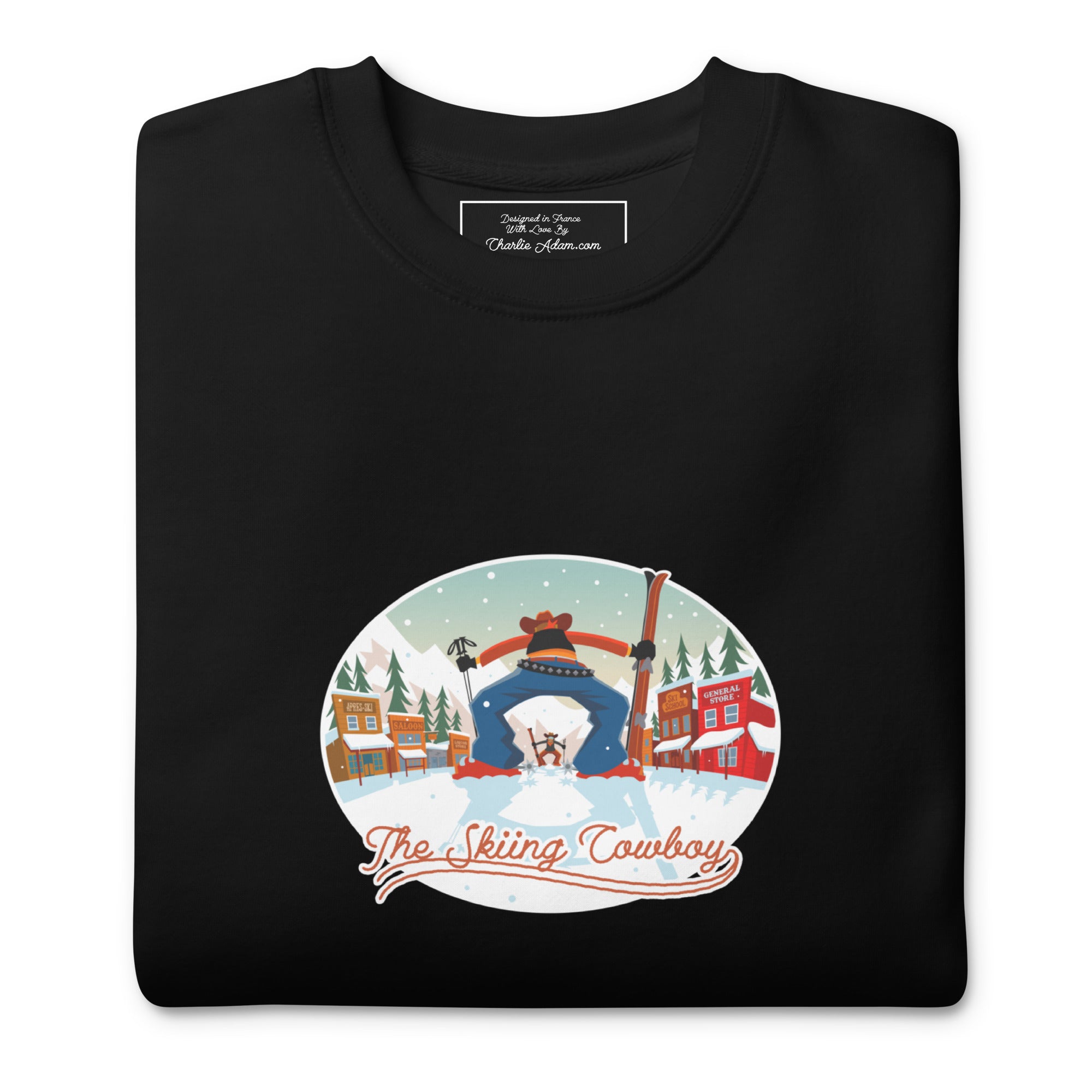 Unisex Premium Sweatshirt Ski Fight at OK Corral