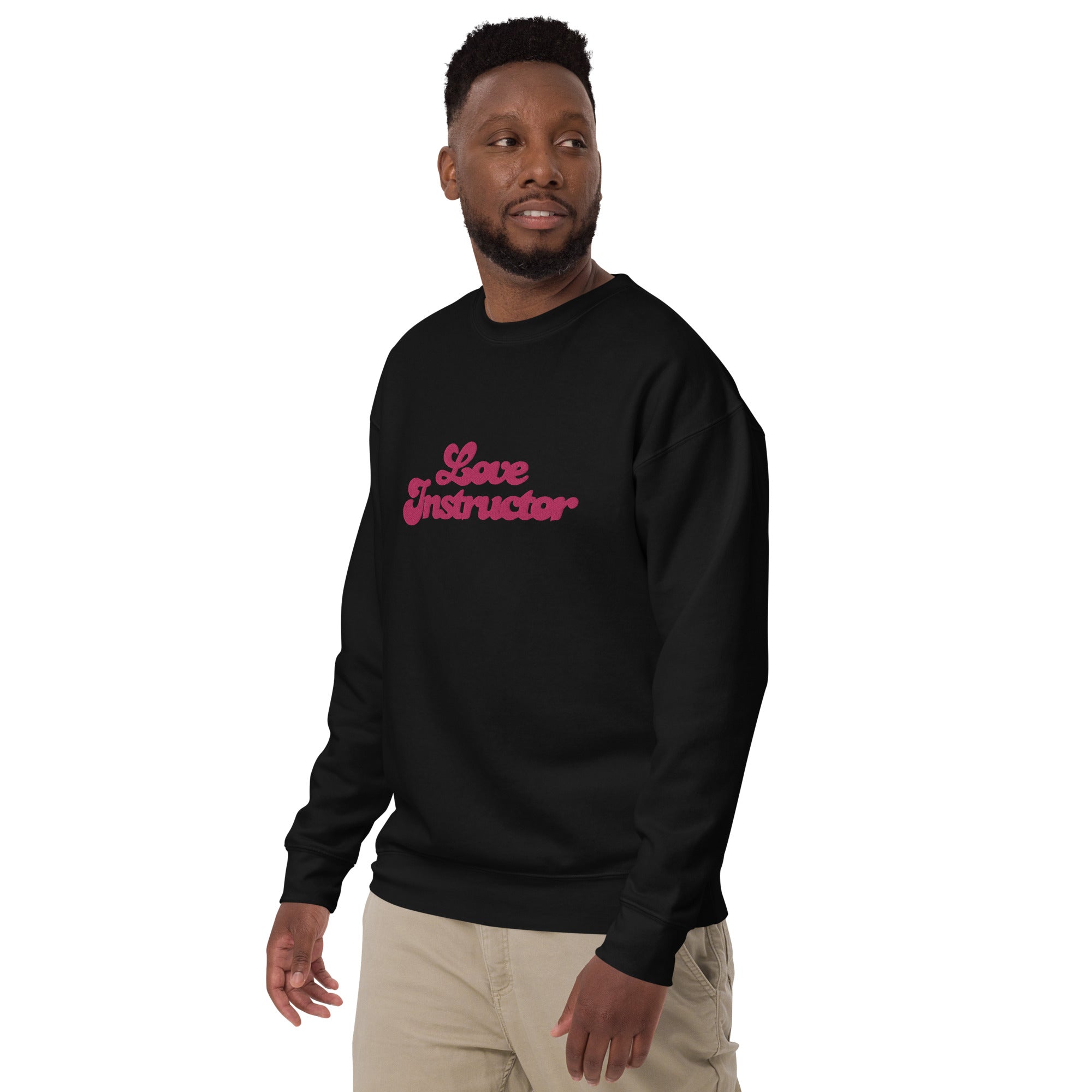 Sweatshirt premium unisexe Love Instructor grand motif brodé