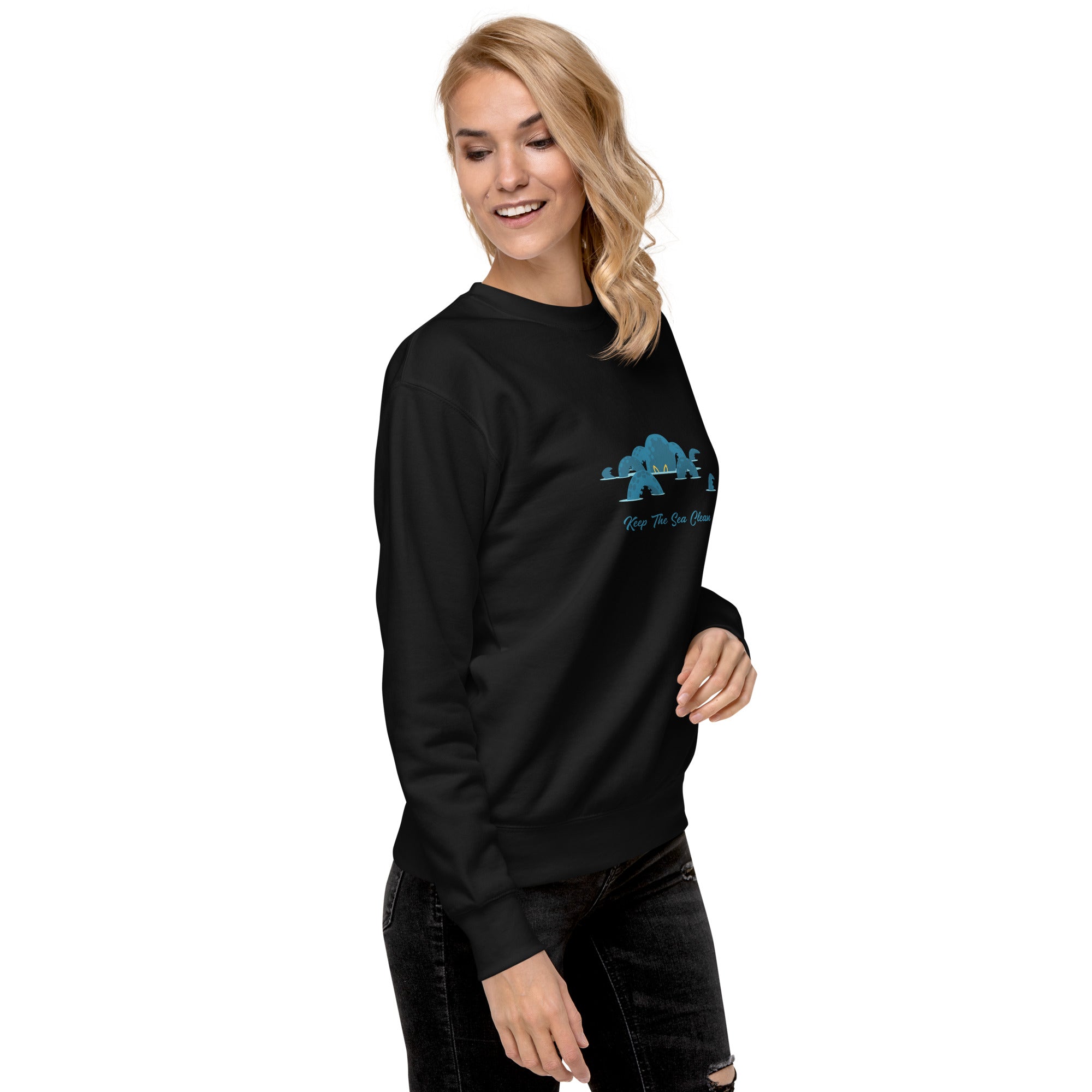 Unisex Premium Sweatshirt Octopus Blue