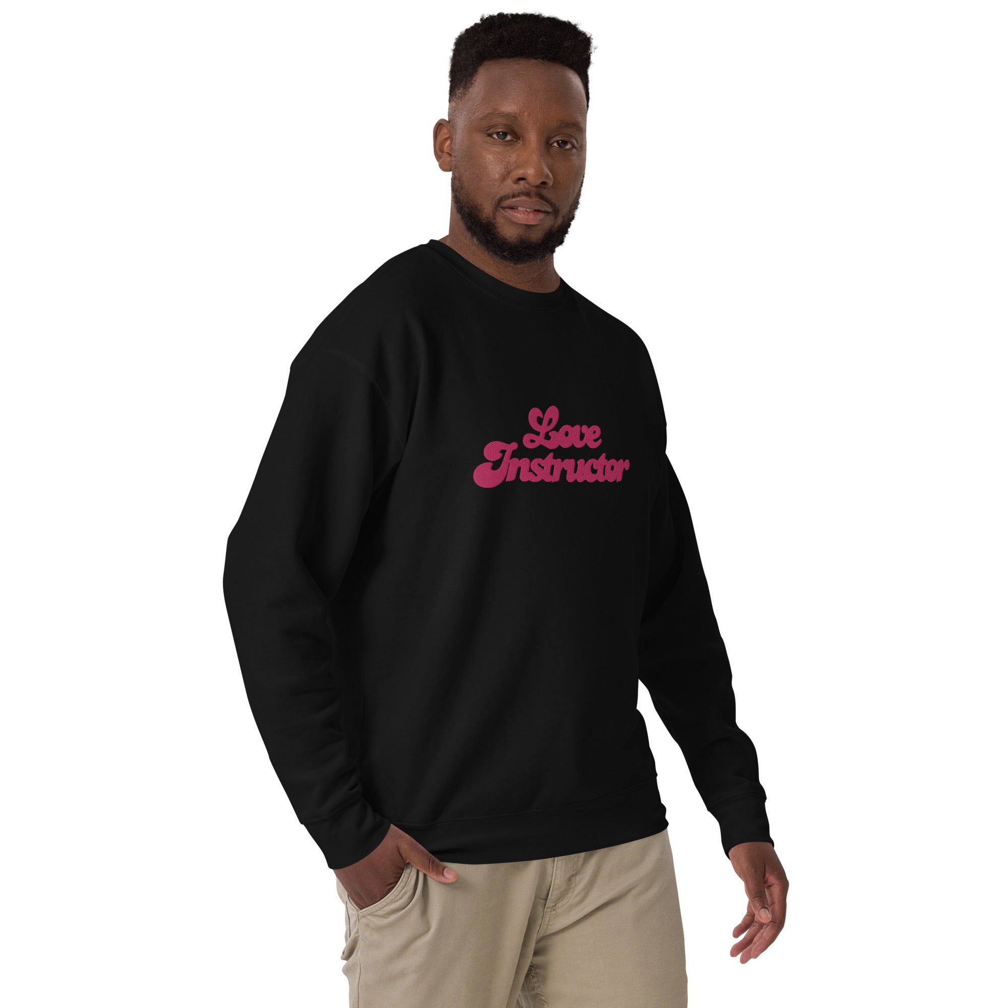 Sweatshirt premium unisexe Love Instructor grand motif brodé