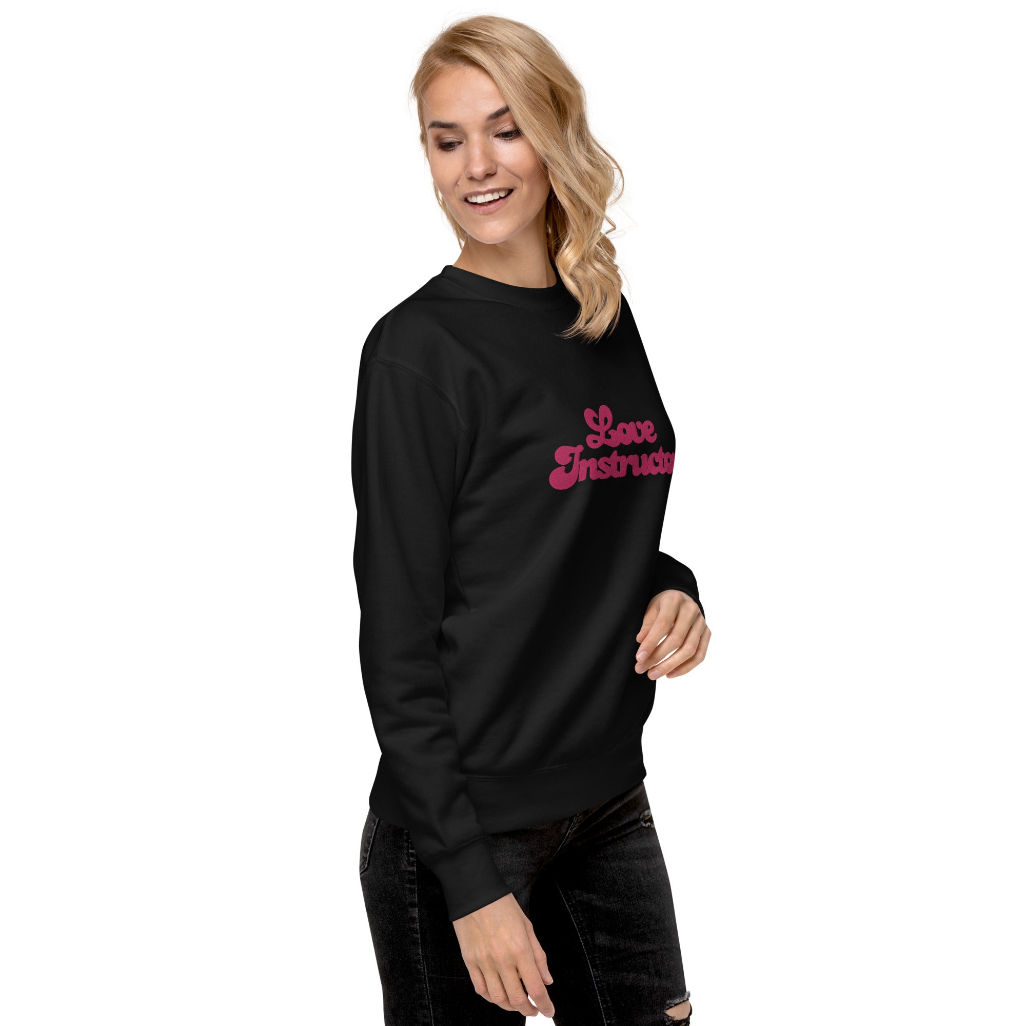 Sweatshirt premium unisexe Love Instructor grand motif brodé