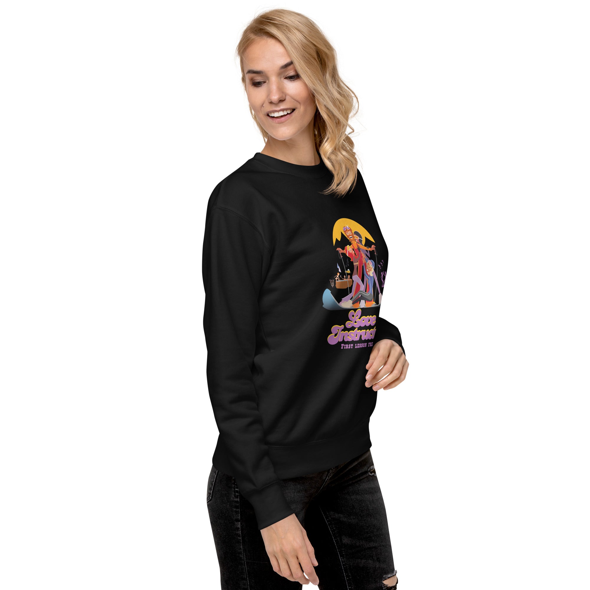 Unisex Premium Sweatshirt Love Instructor First Lesson free