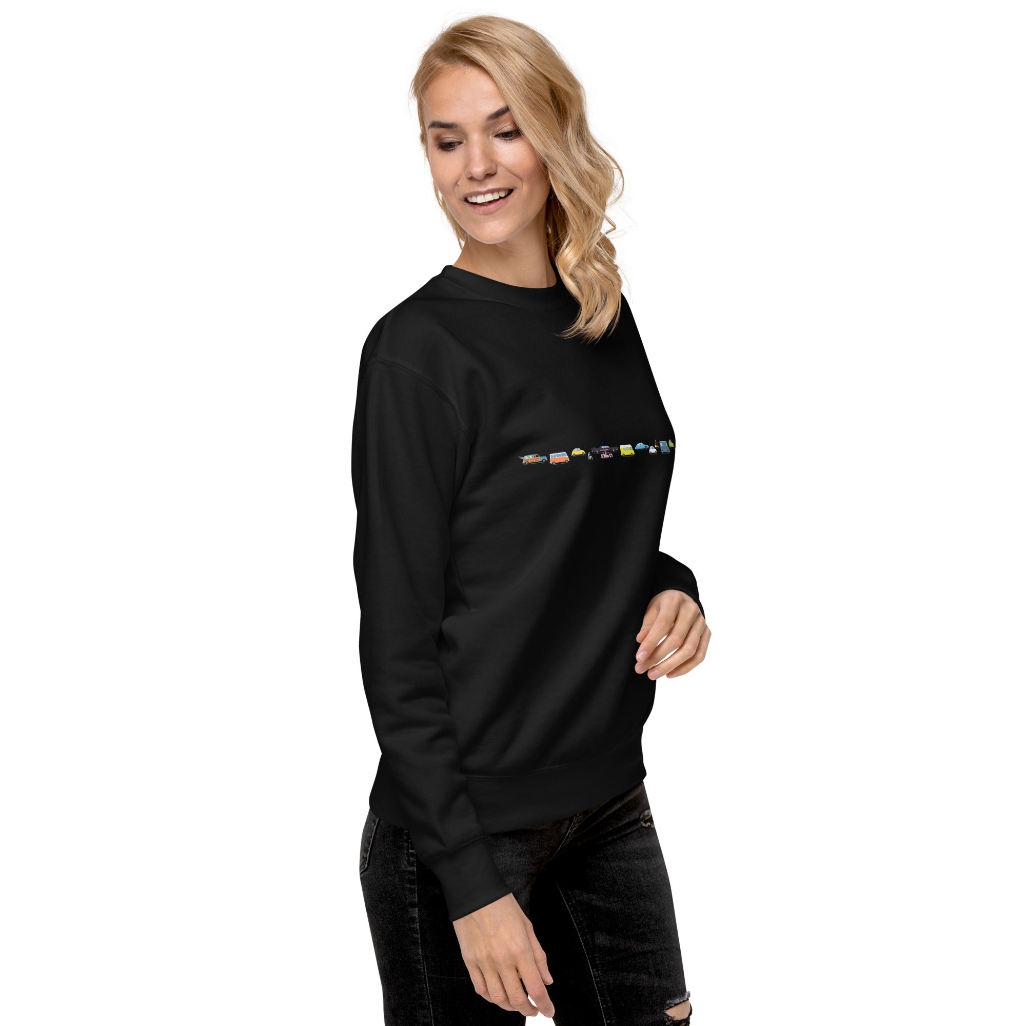 Sweatshirt premium unisexe Vintage Cars Traffic Jam