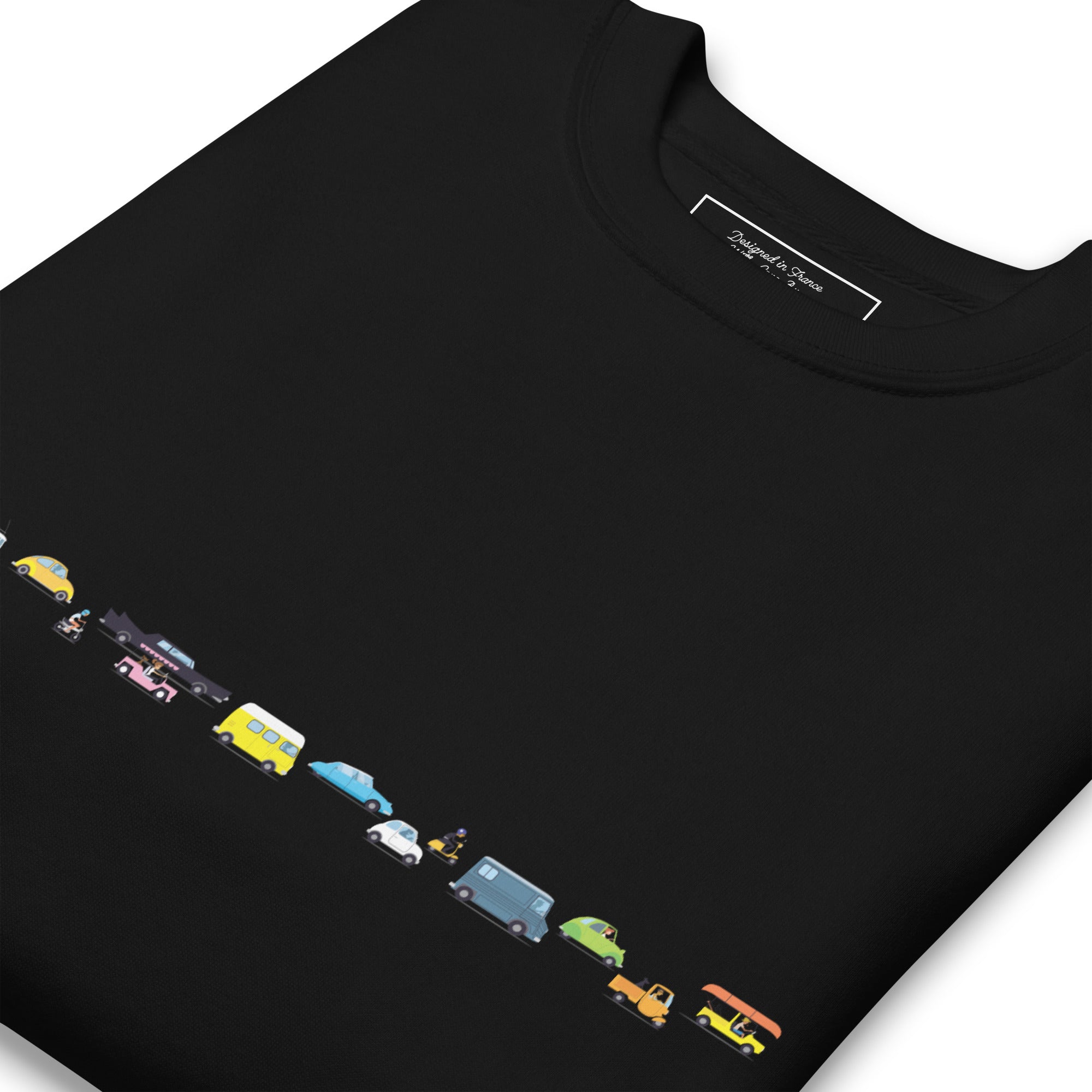Sweatshirt premium unisexe Vintage Cars Traffic Jam