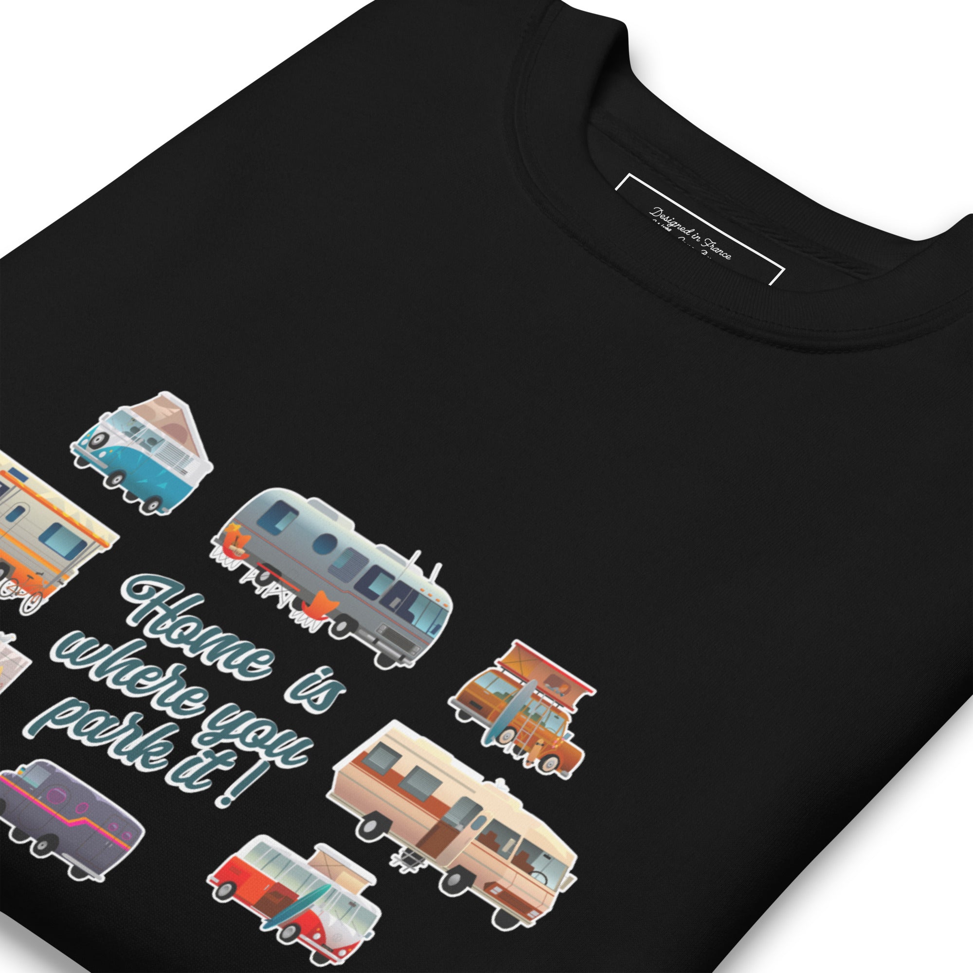 Unisex Premium Sweatshirt Square Vintage Campers