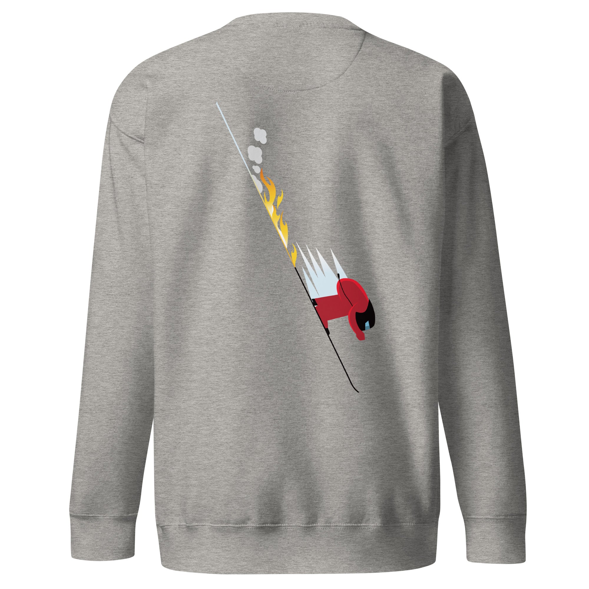 Unisex Premium Sweatshirt Which skier are you? Speed Skier (Front/Back) on Light colors