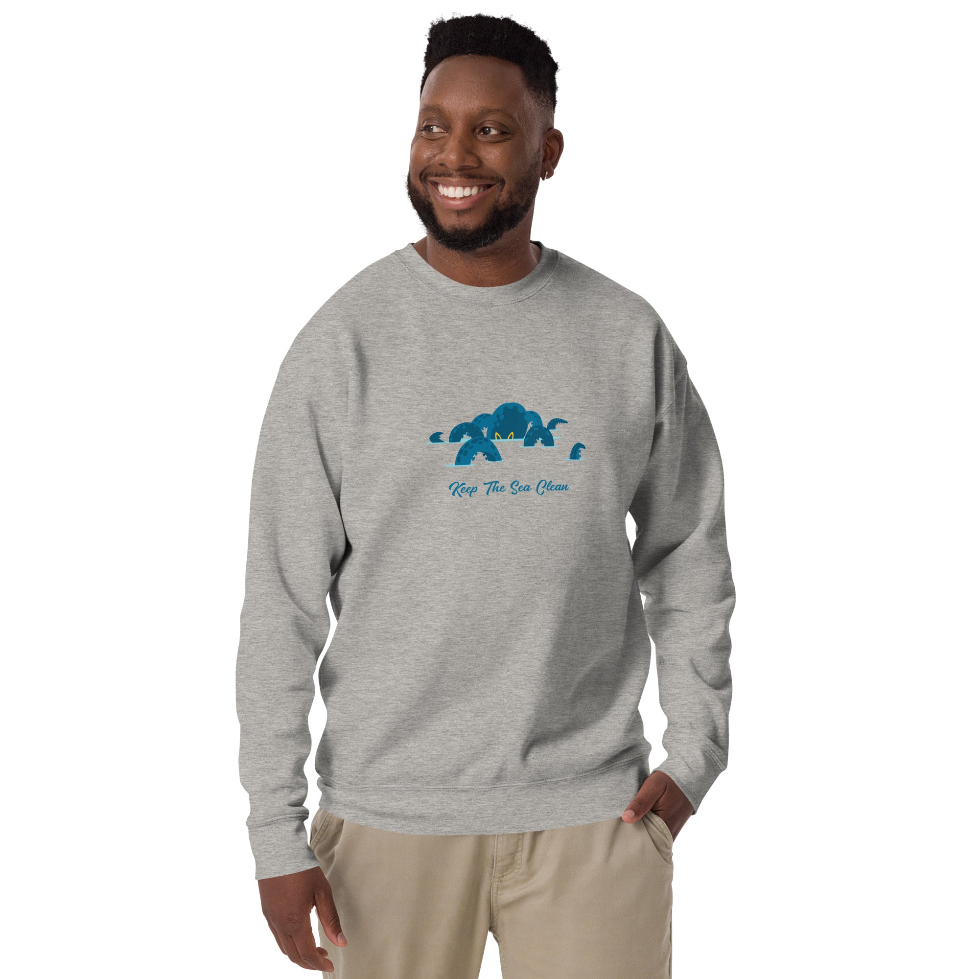 Sweatshirt premium unisexe Octopus Blue