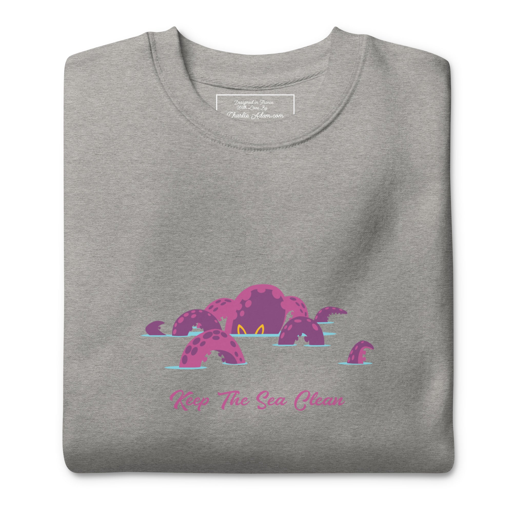 Sweatshirt premium unisexe Octopus Purple