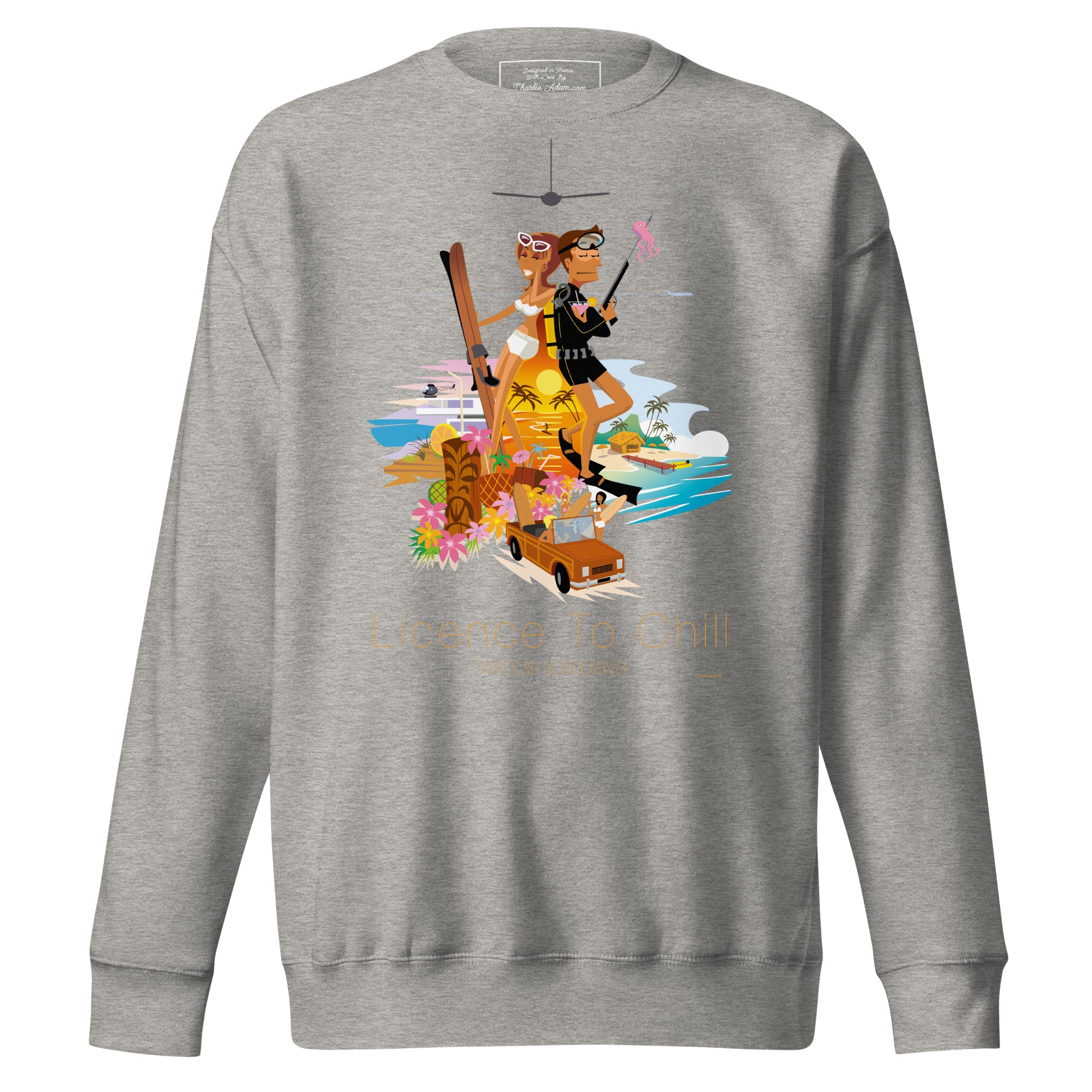 Sweatshirt premium unisexe License to Chill Vamos a la Playa