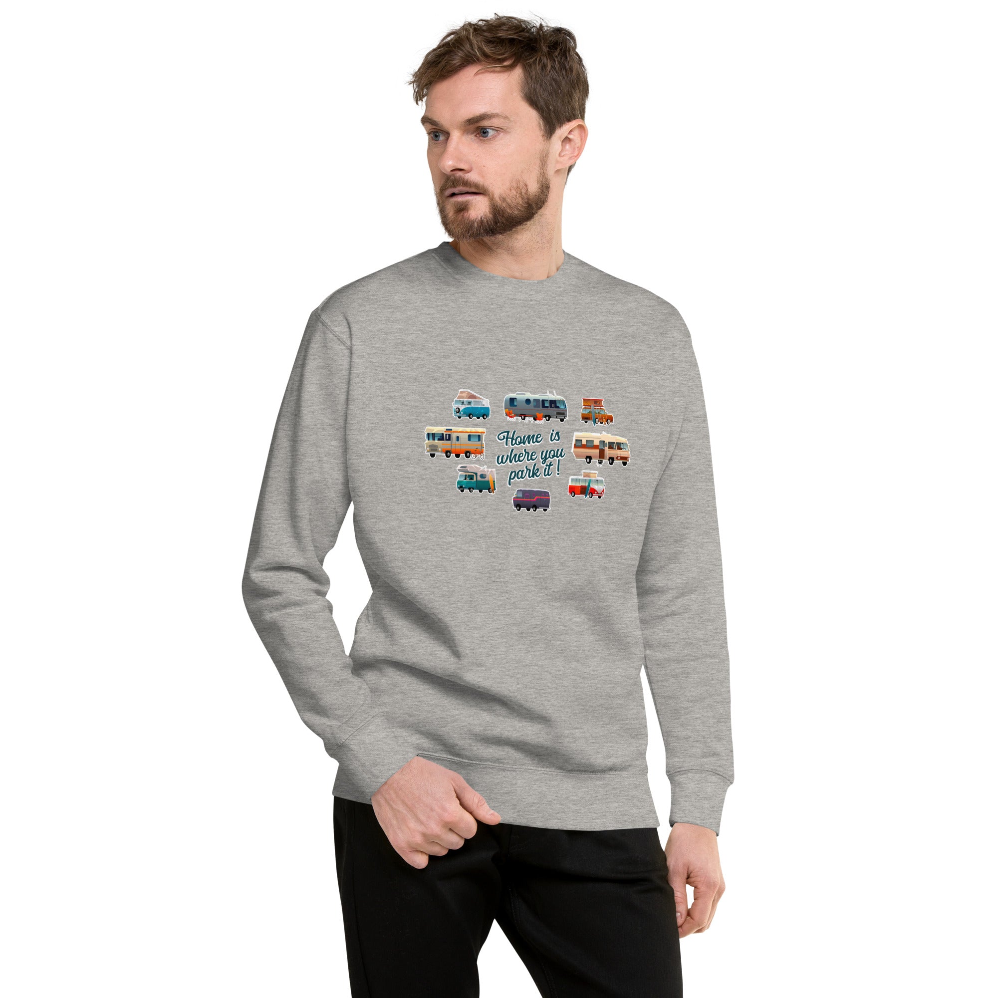 Unisex Premium Sweatshirt Square Vintage Campers