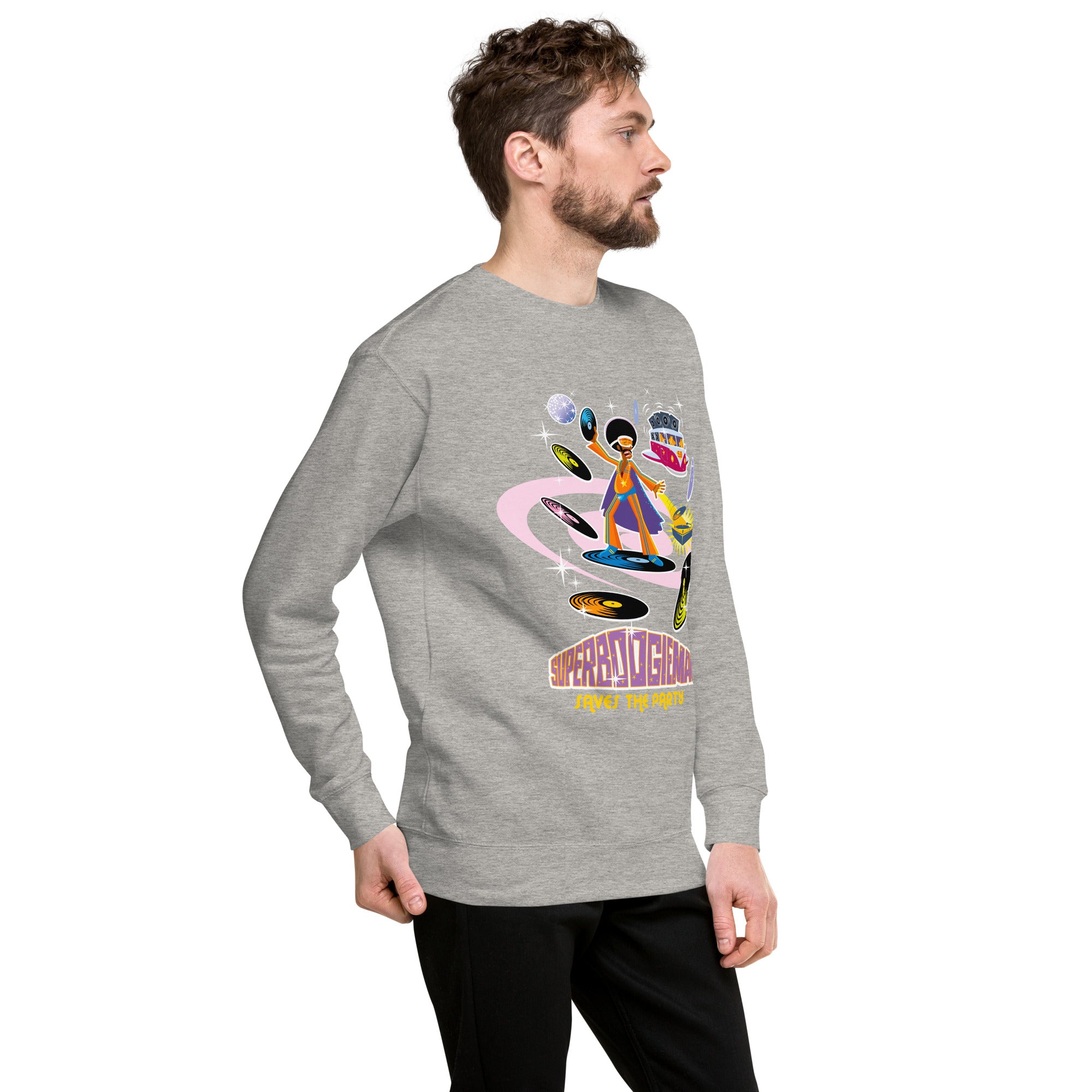 Sweatshirt premium unisexe Superboogieman Saves the Party