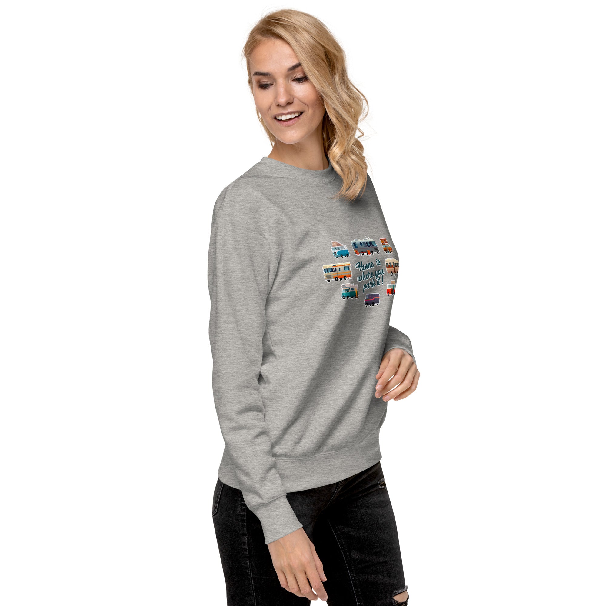 Unisex Premium Sweatshirt Square Vintage Campers