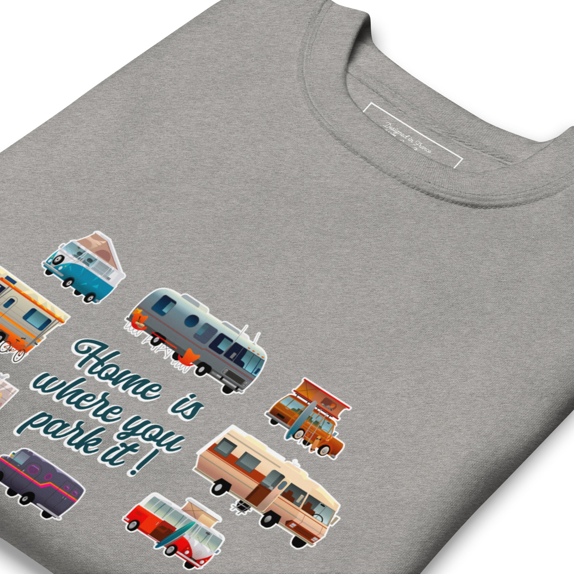 Unisex Premium Sweatshirt Square Vintage Campers