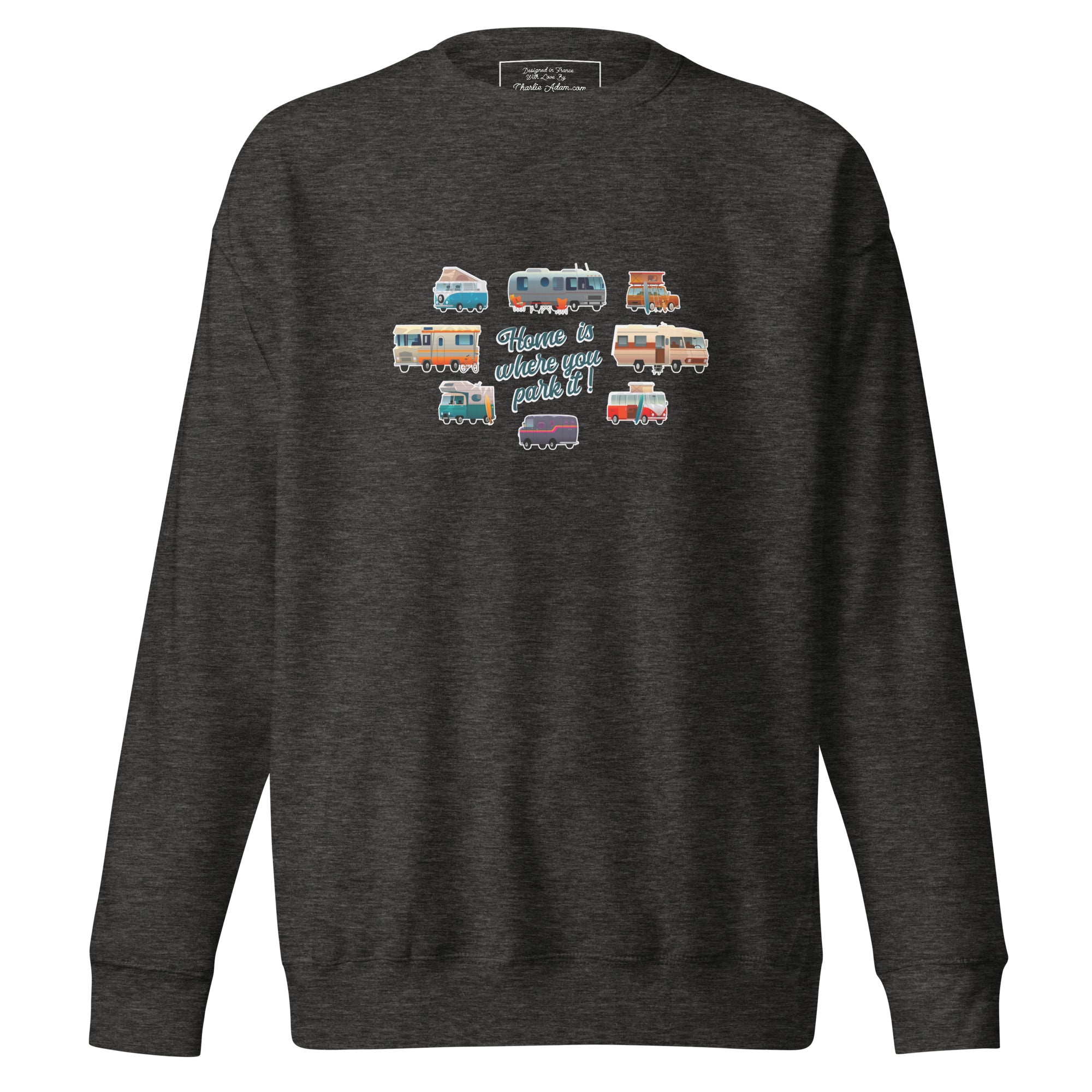 Unisex Premium Sweatshirt Square Vintage Campers