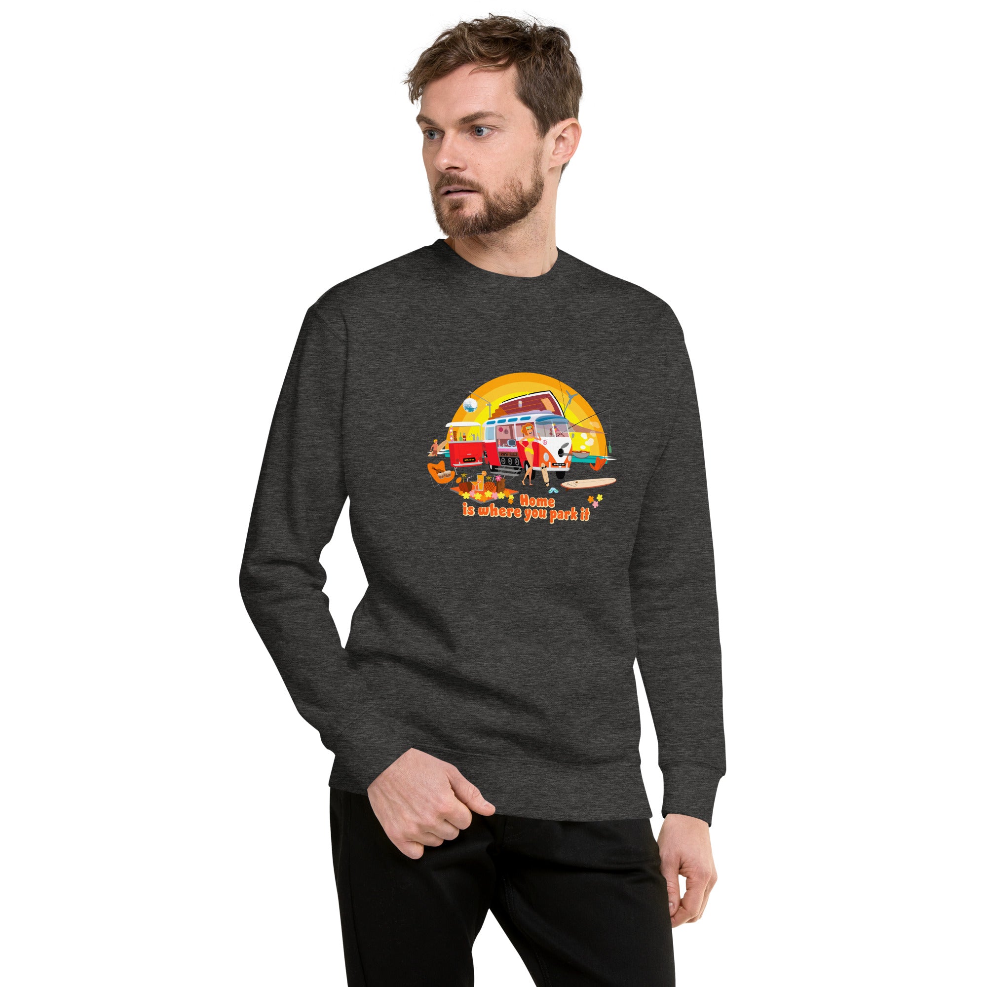 Unisex Premium Sweatshirt Ultra Combi Home is where you park it