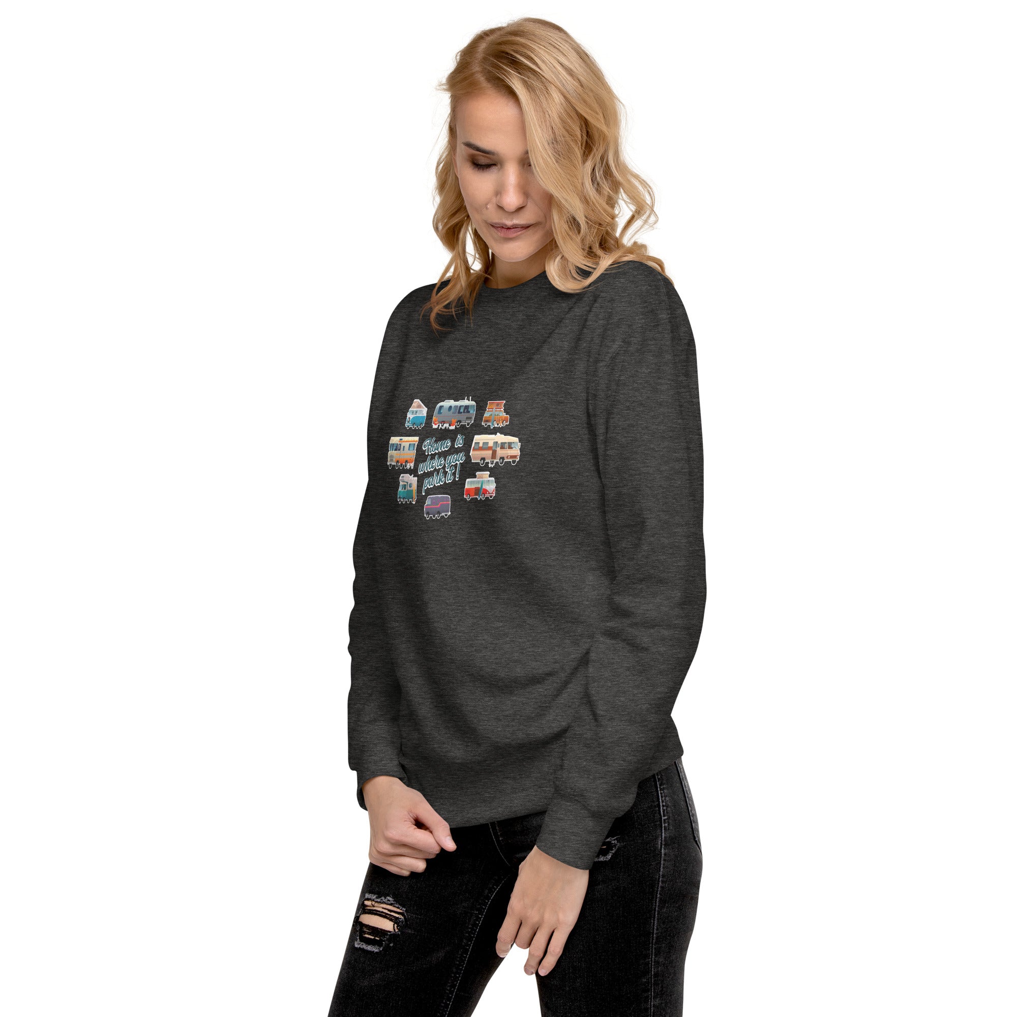 Unisex Premium Sweatshirt Square Vintage Campers