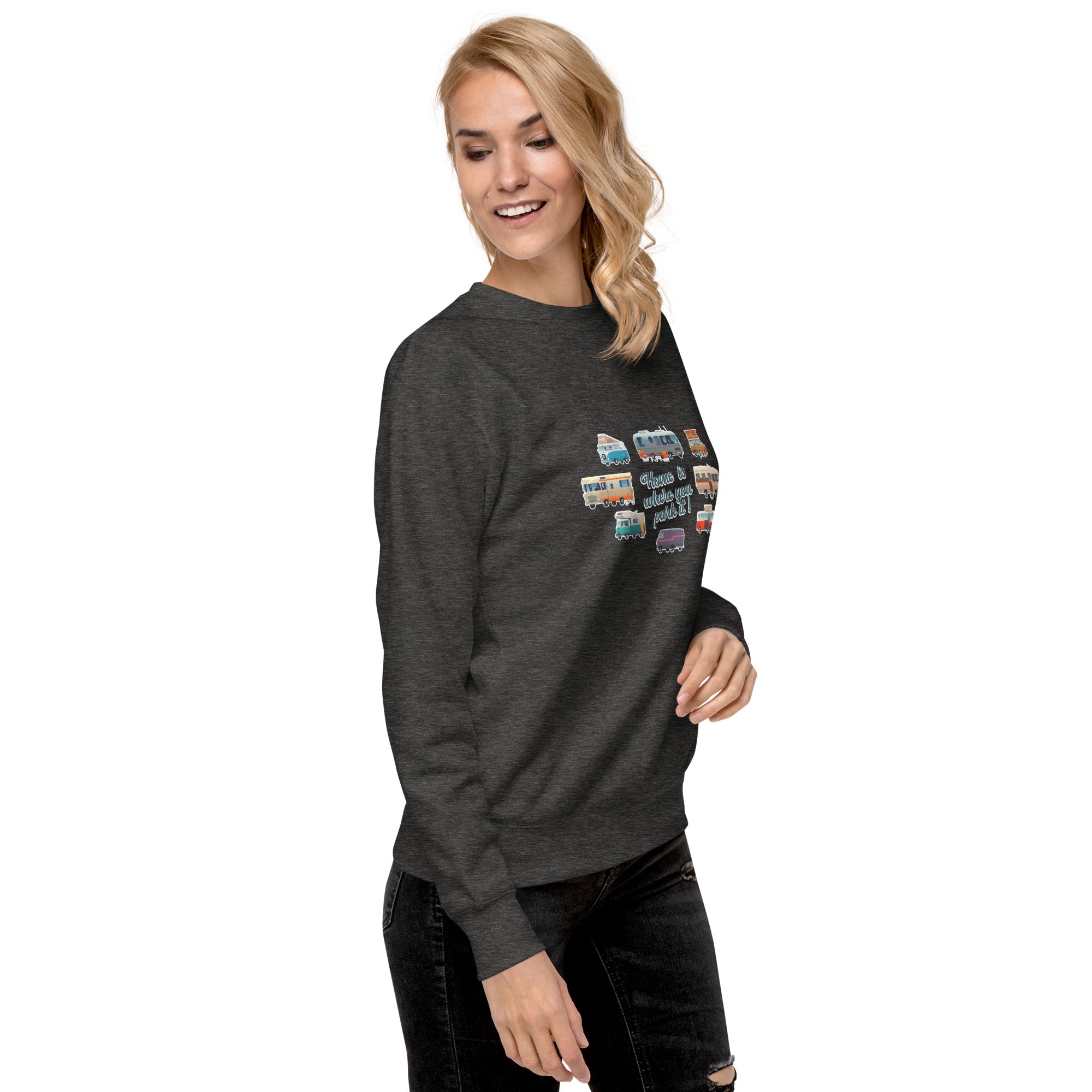 Unisex Premium Sweatshirt Square Vintage Campers