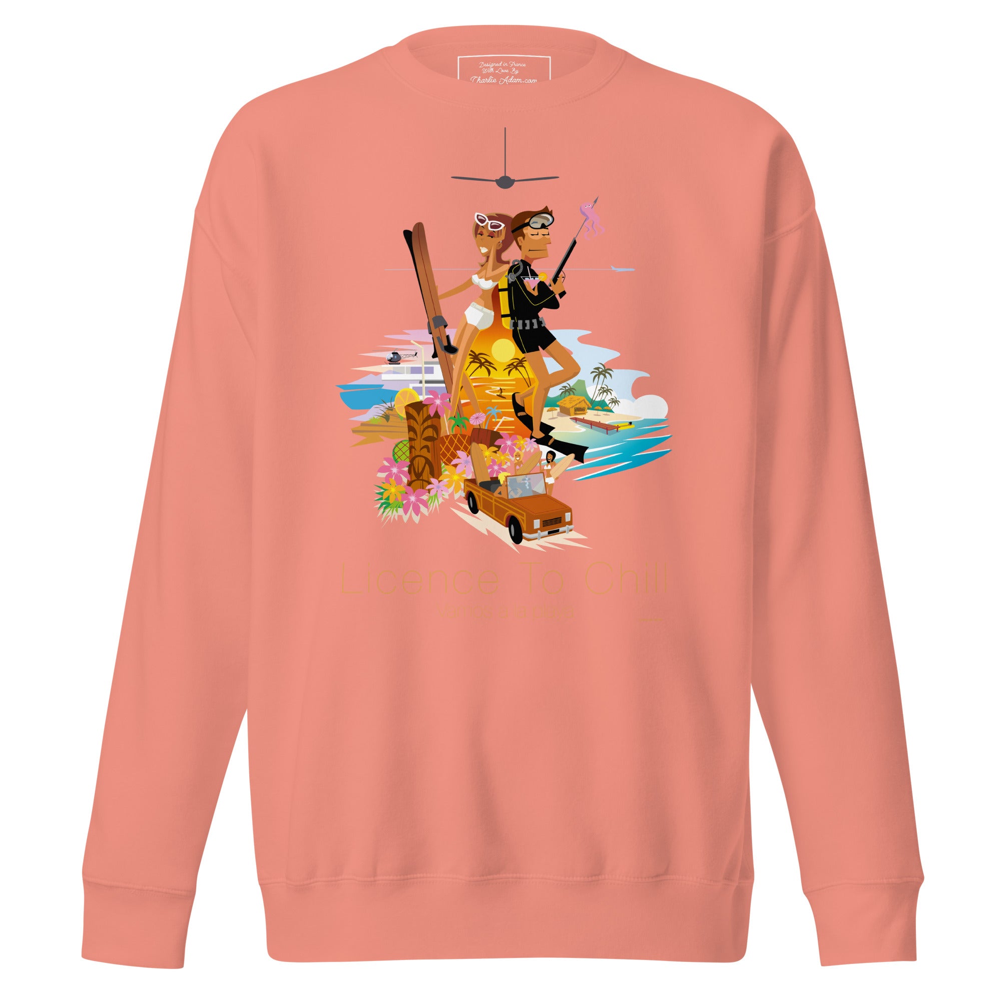 Sweatshirt premium unisexe License to Chill Vamos a la Playa