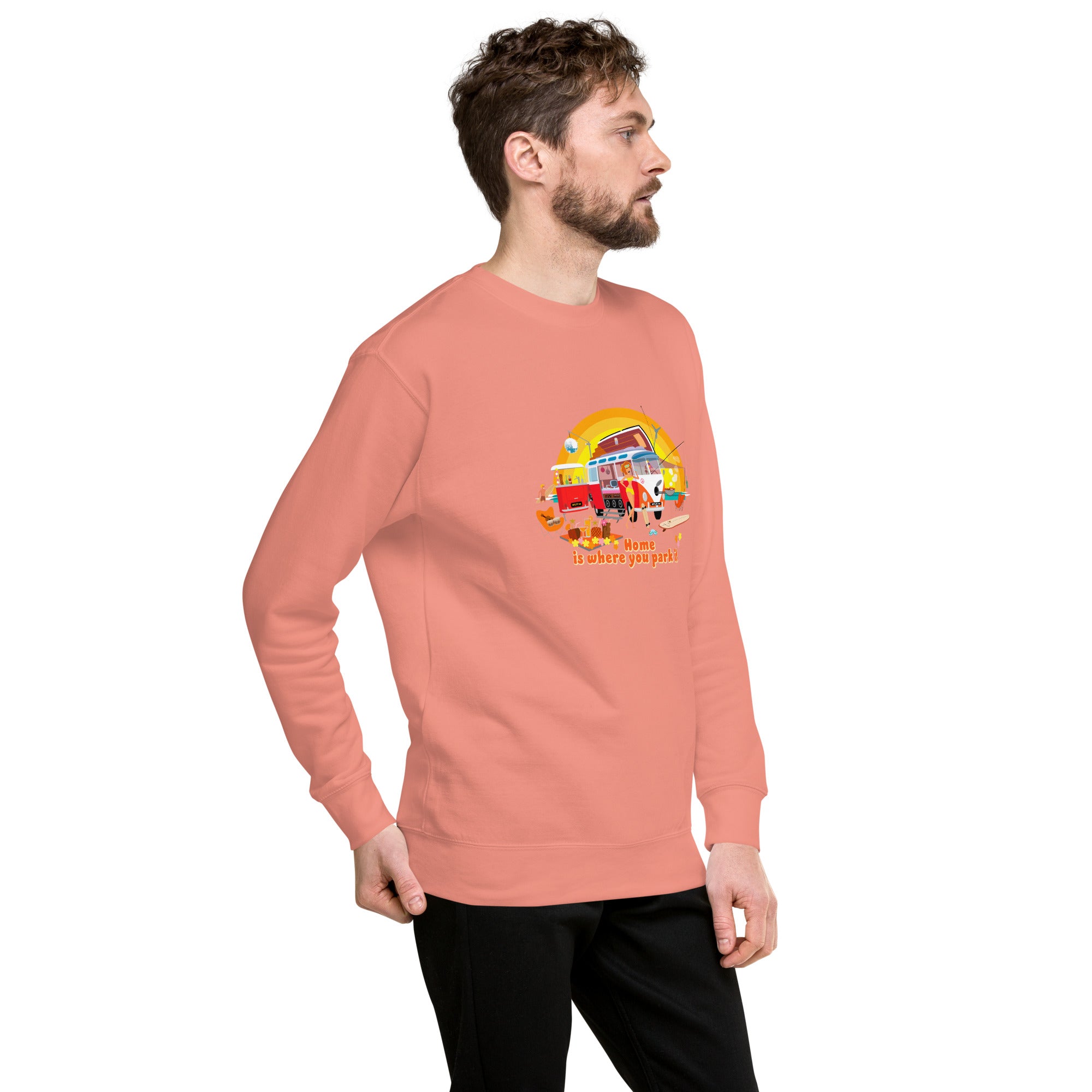 Unisex Premium Sweatshirt Ultra Combi Home is where you park it