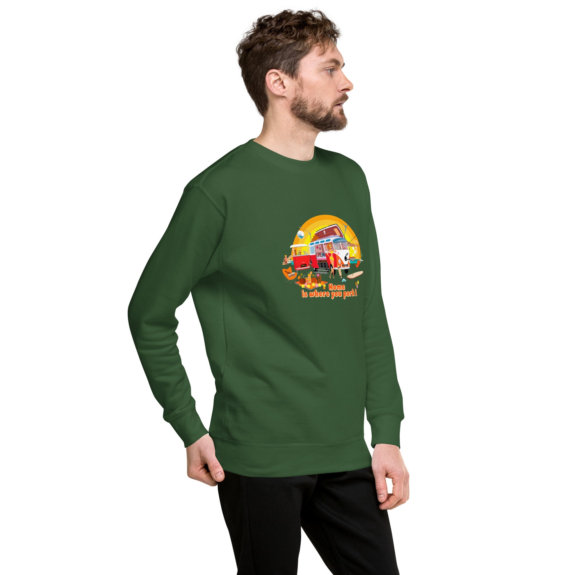 Unisex Premium Sweatshirt Ultra Combi Home is where you park it