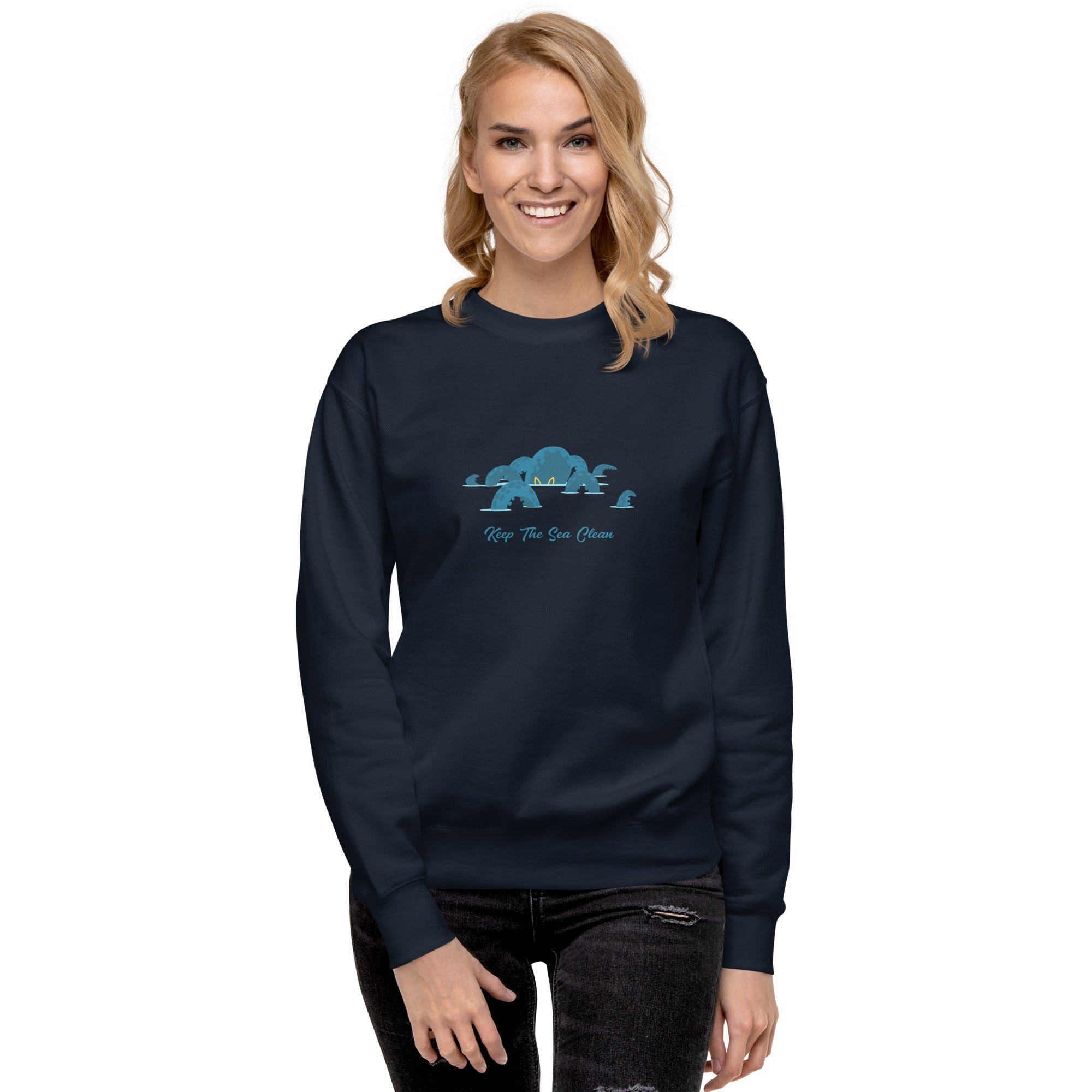 Sweatshirt premium unisexe Octopus Blue