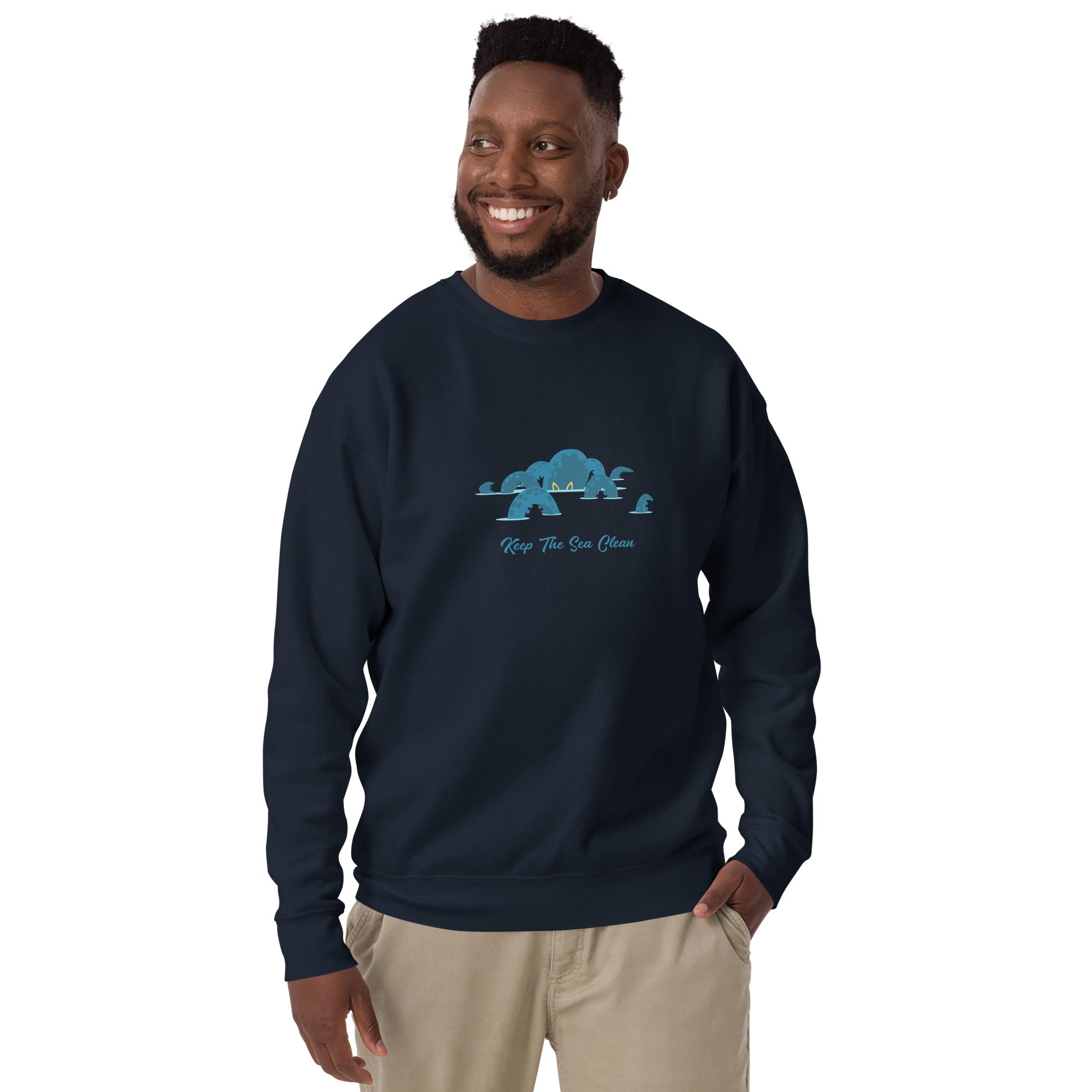 Sweatshirt premium unisexe Octopus Blue