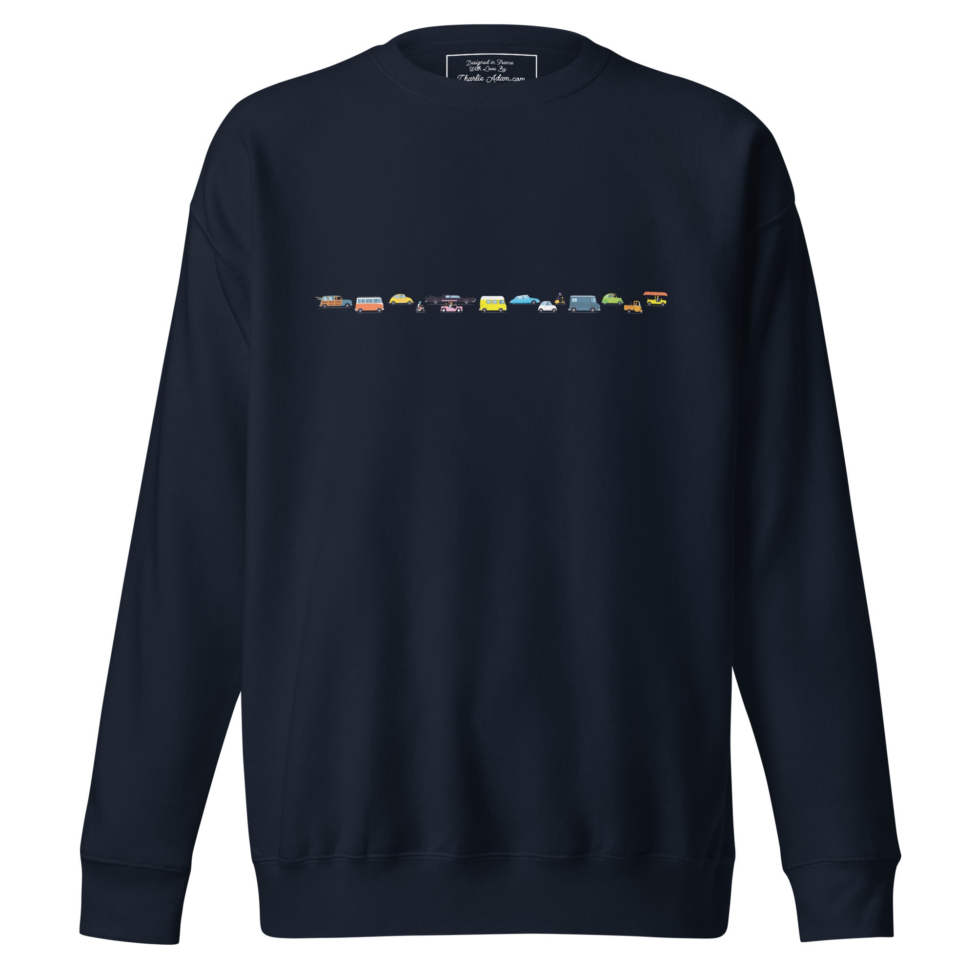 Sweatshirt premium unisexe Vintage Cars Traffic Jam