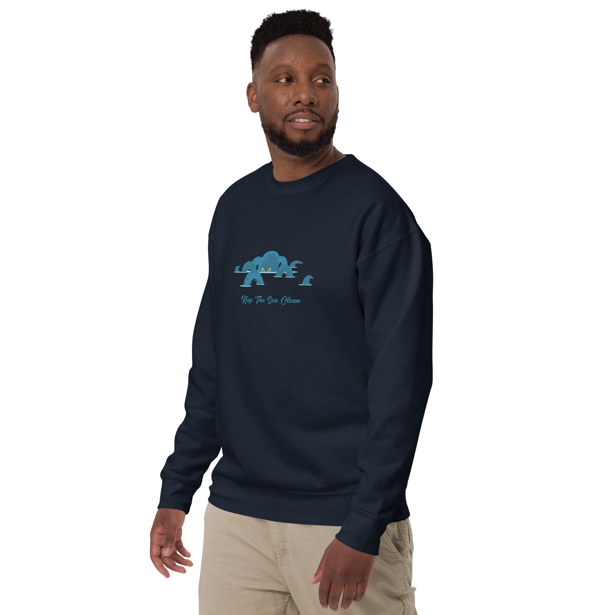 Sweatshirt premium unisexe Octopus Blue