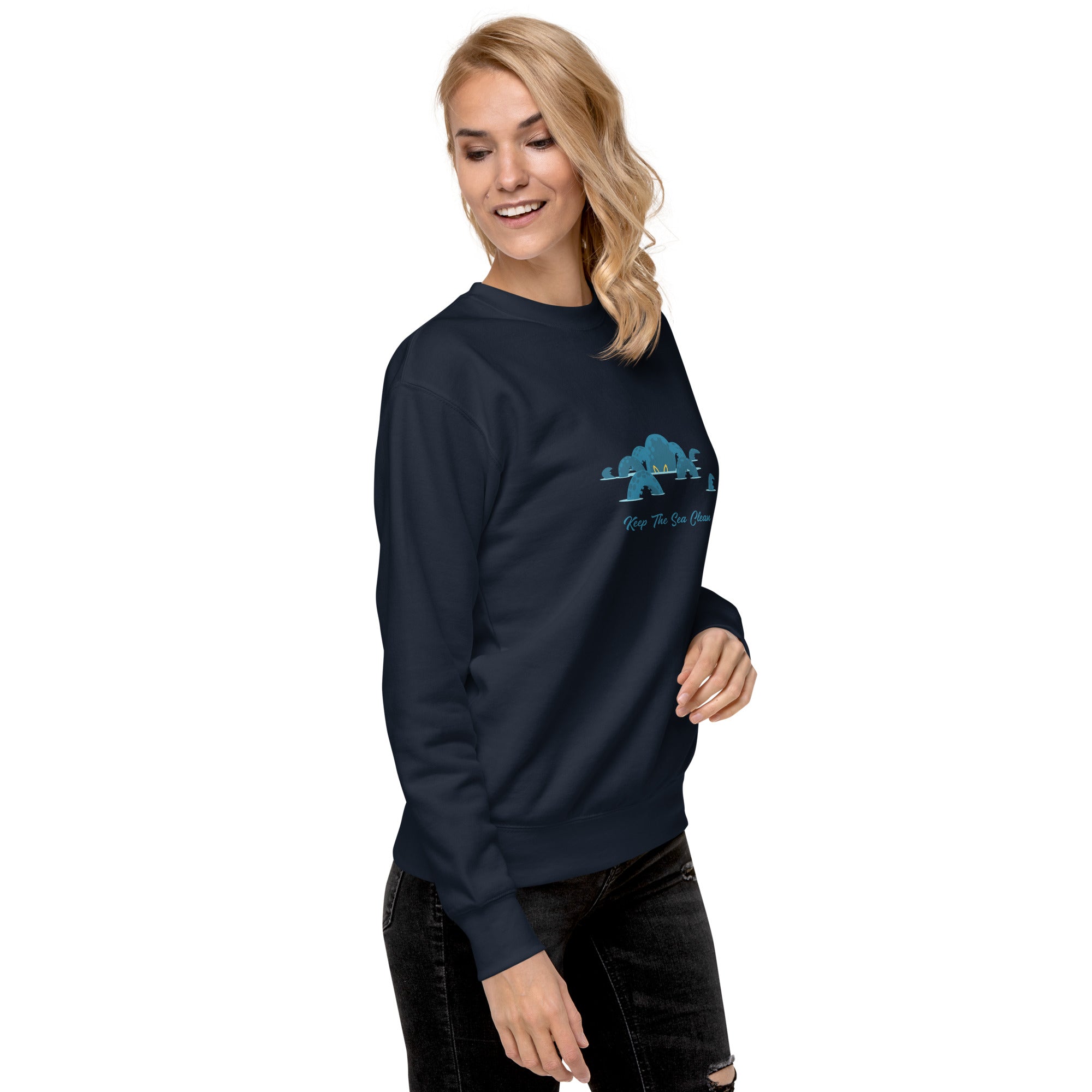 Sweatshirt premium unisexe Octopus Blue