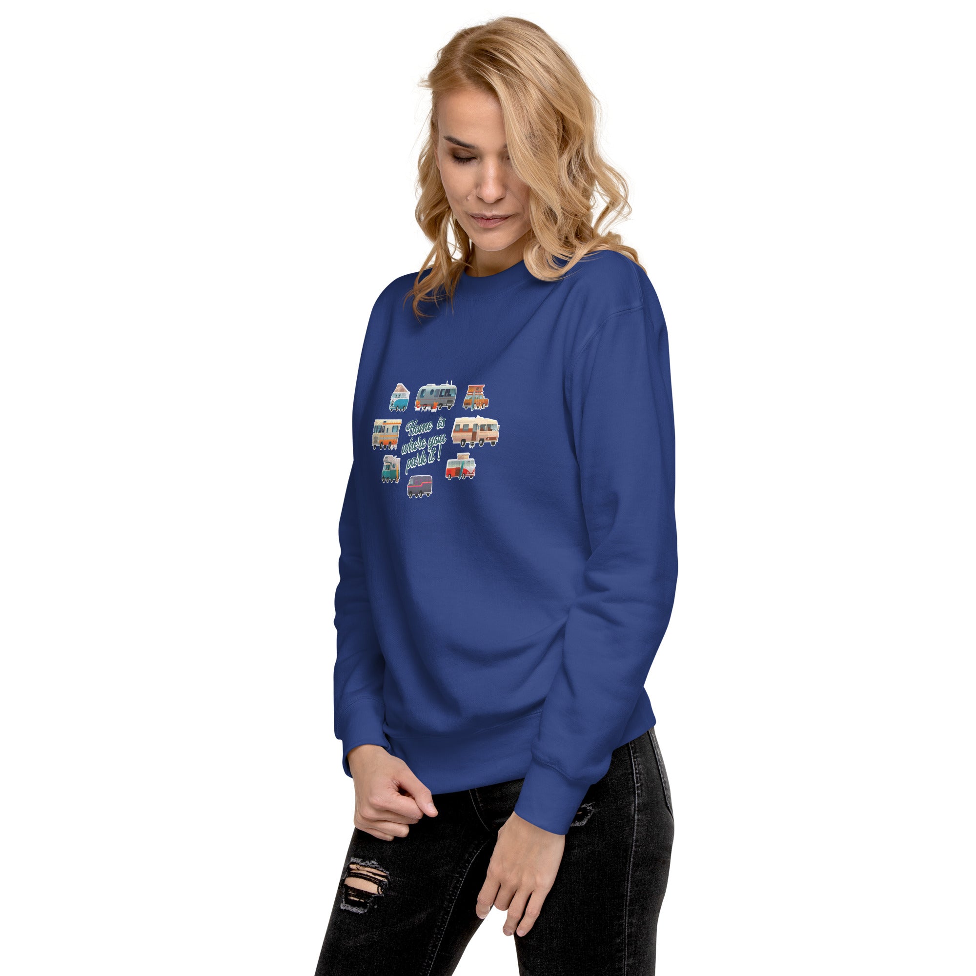 Unisex Premium Sweatshirt Square Vintage Campers