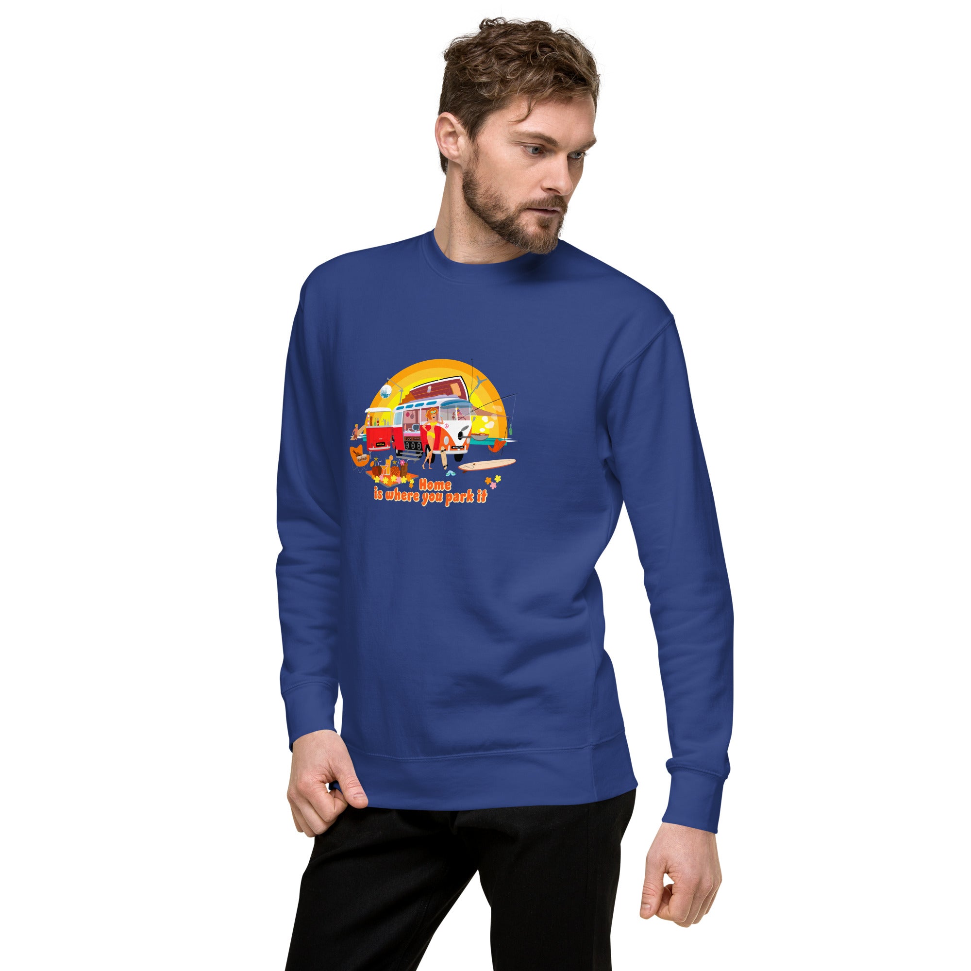 Unisex Premium Sweatshirt Ultra Combi Home is where you park it