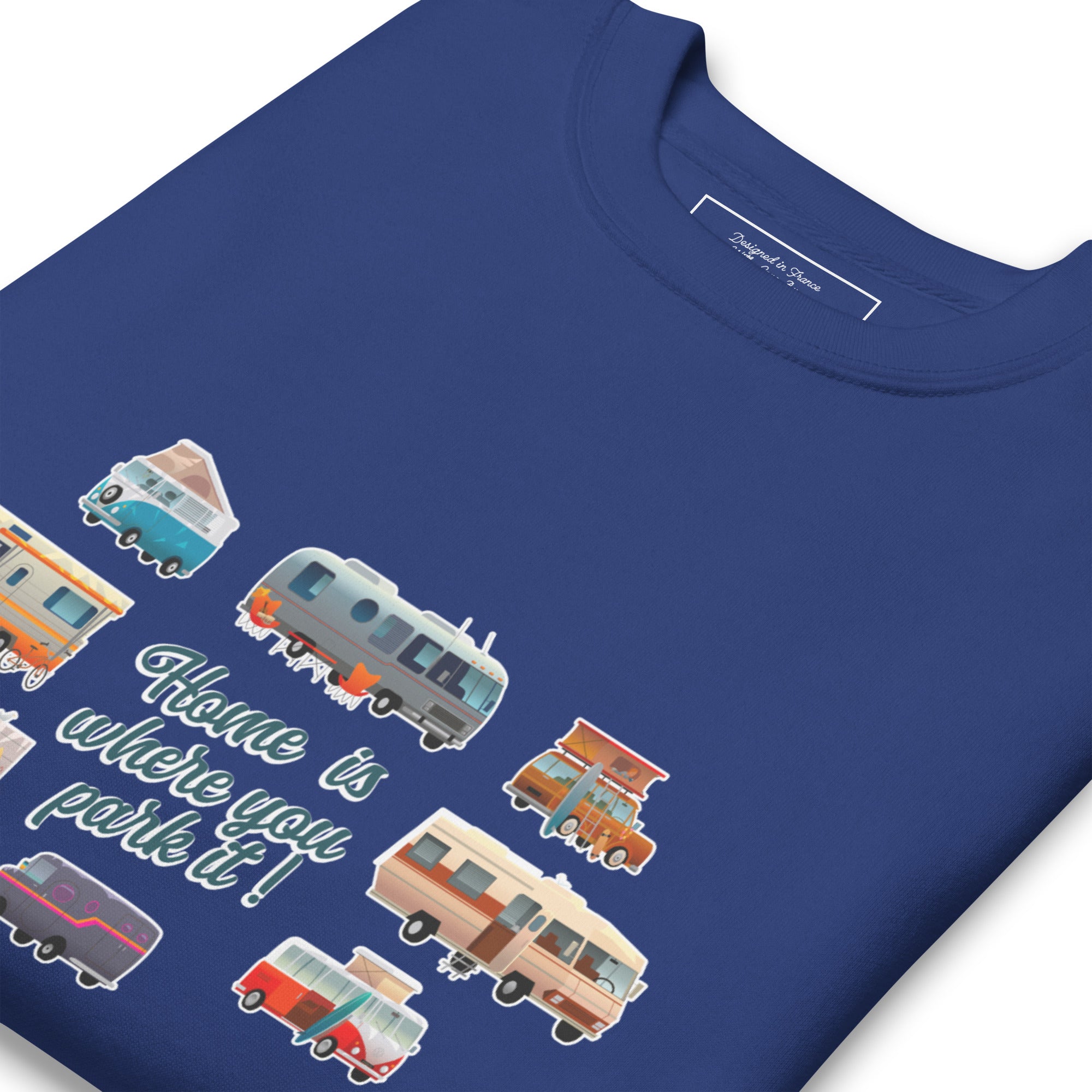 Unisex Premium Sweatshirt Square Vintage Campers