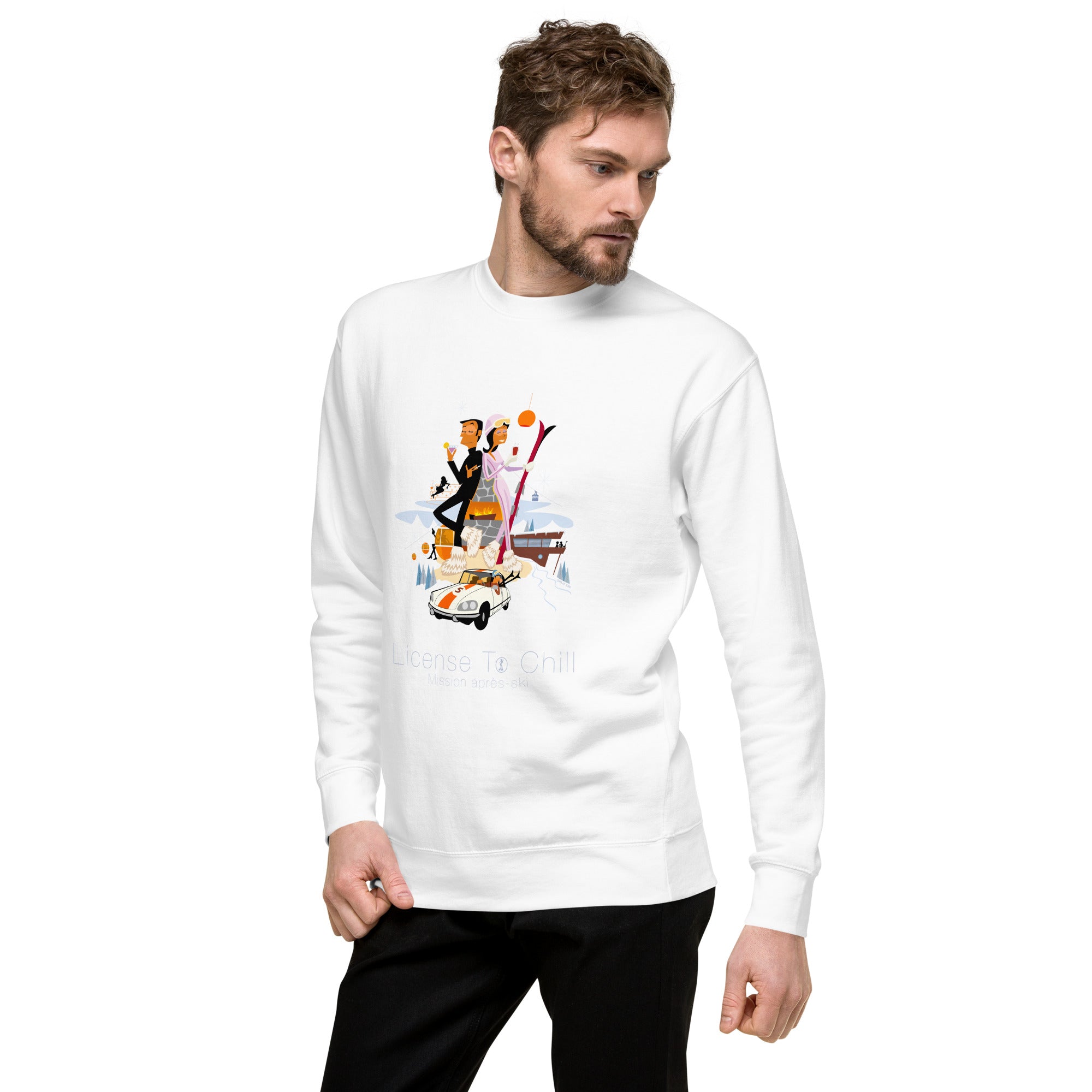 Sweatshirt premium unisexe License To Chill Mission Après-Ski